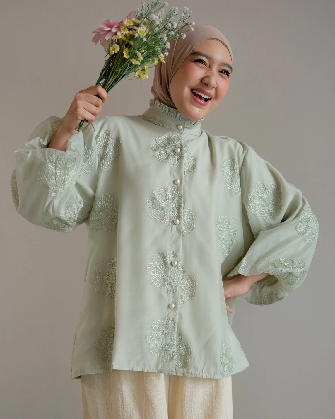 Jacinda Shirt Kode 304M Mint