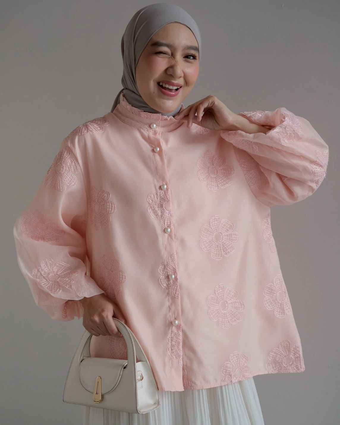 Jacinda Shirt Kode 304M Peach