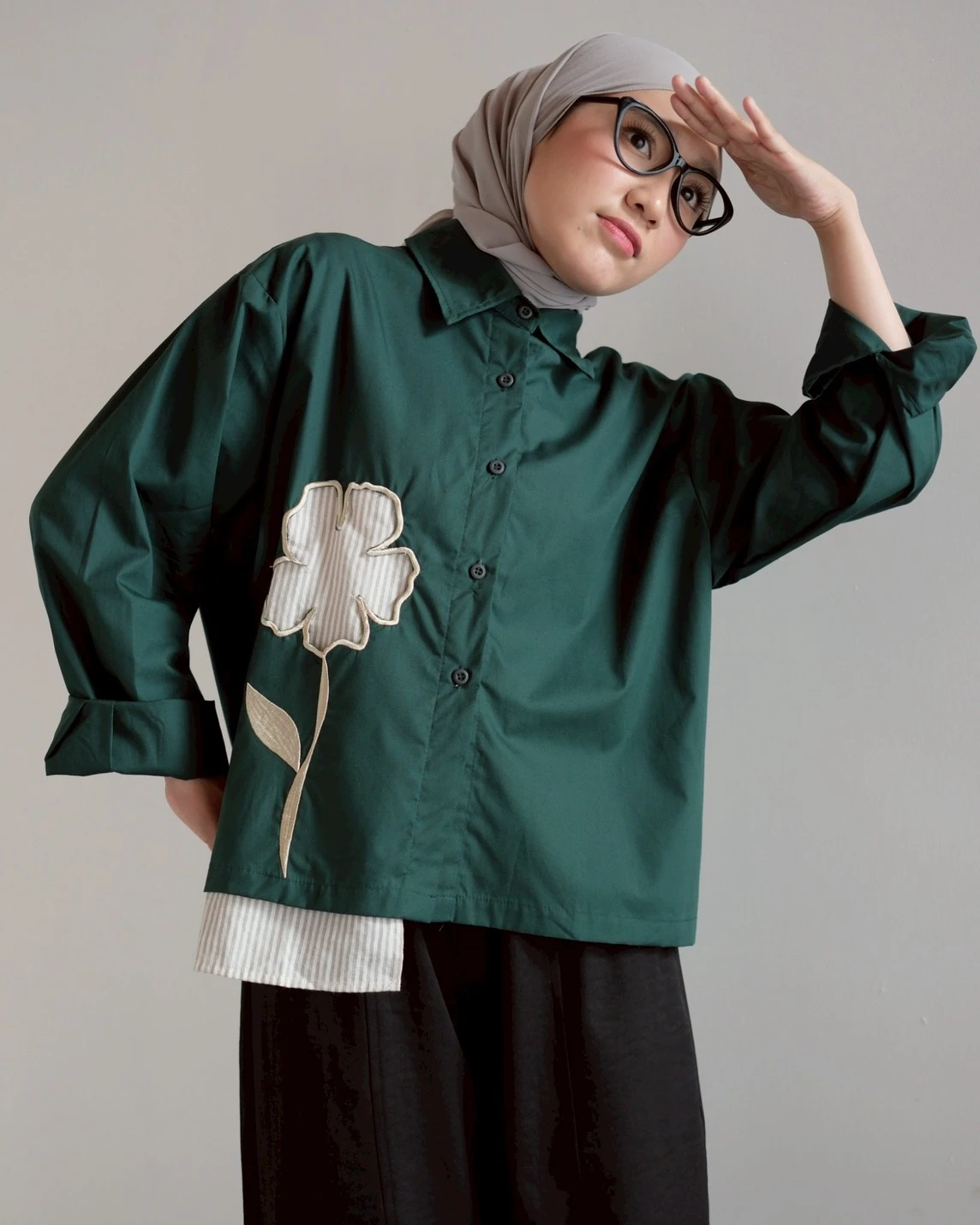 Alternative view of Theresa Shirt Glass Green