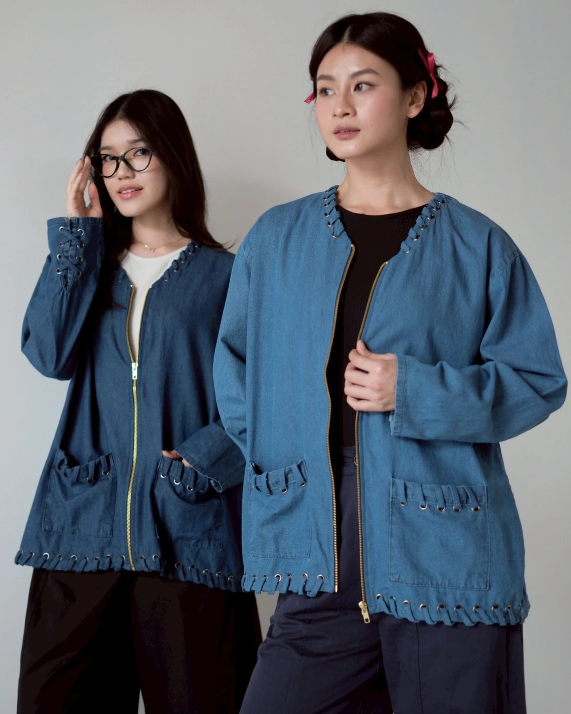 Alternative view of Trineta Denim Jacket Medium Blue