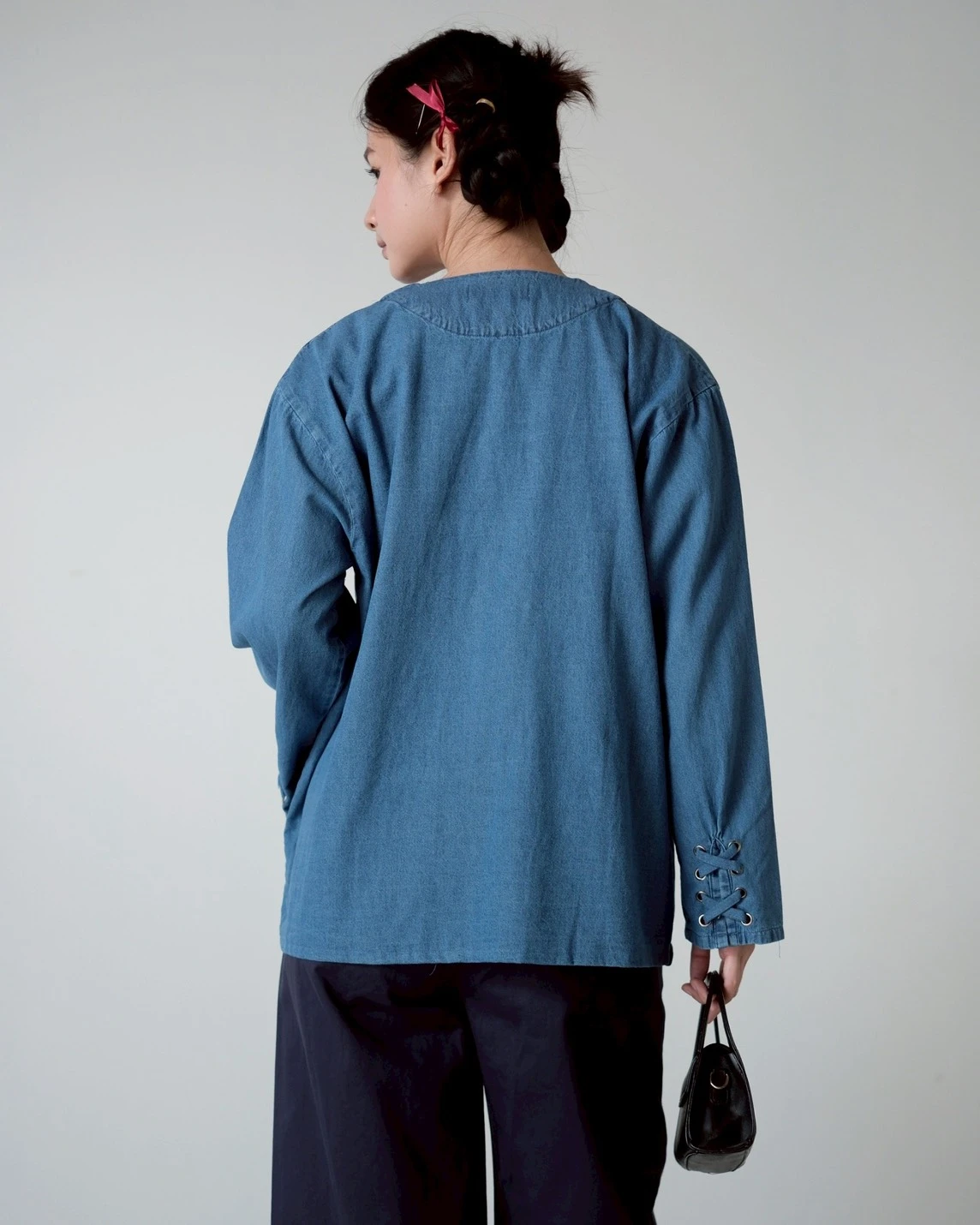 Trineta Denim Jacket Medium Blue - Image 4