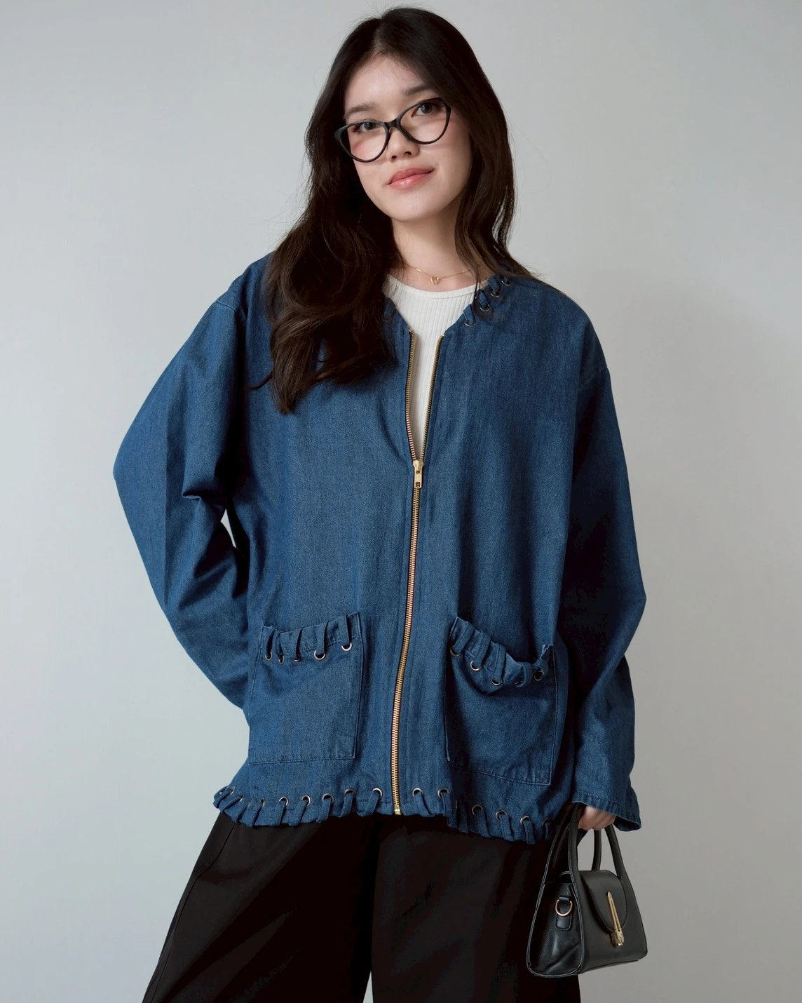 Trineta Denim Jacket Dark Blue