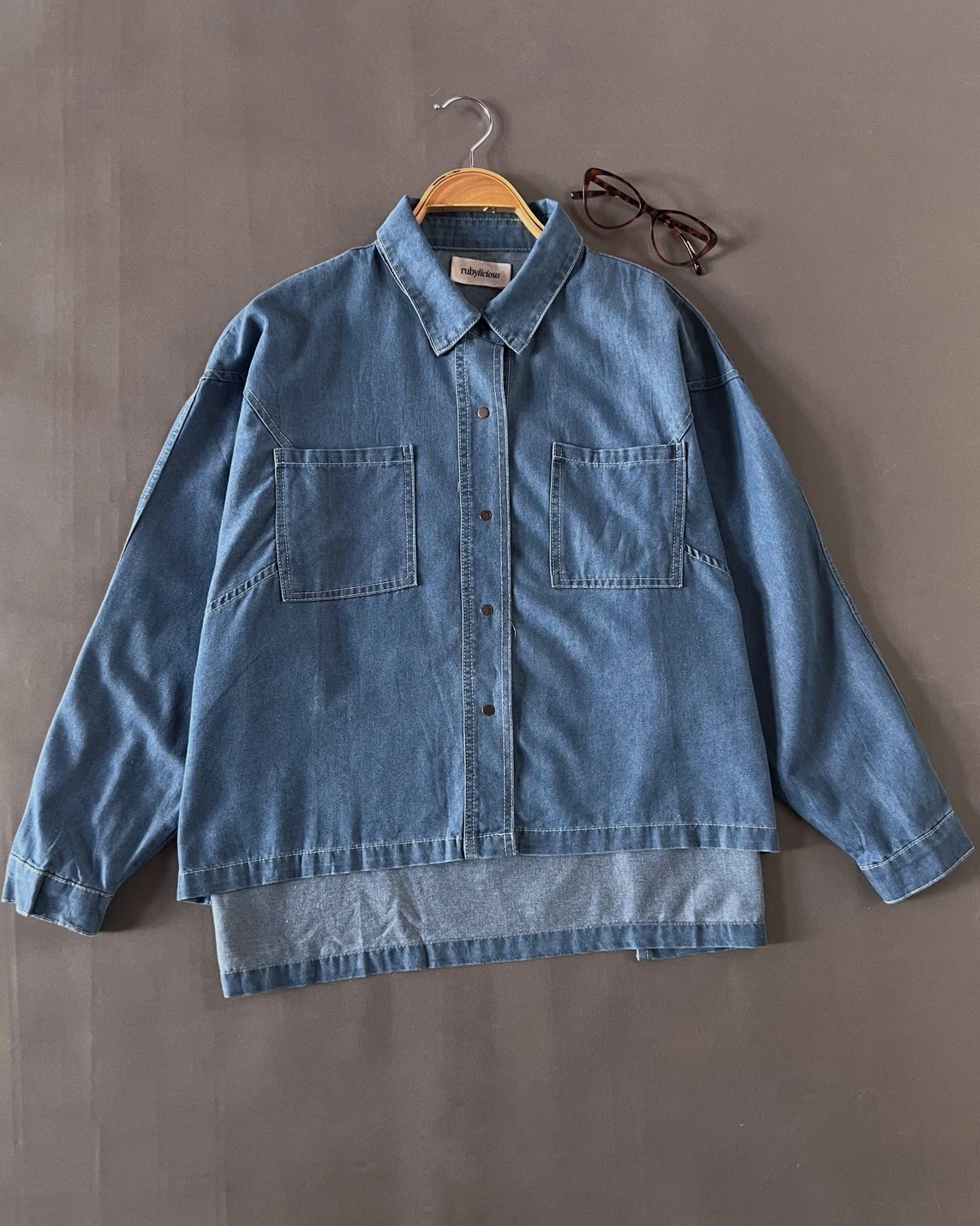 Alternative view of Umaiza Denim Shirt Medium Blue