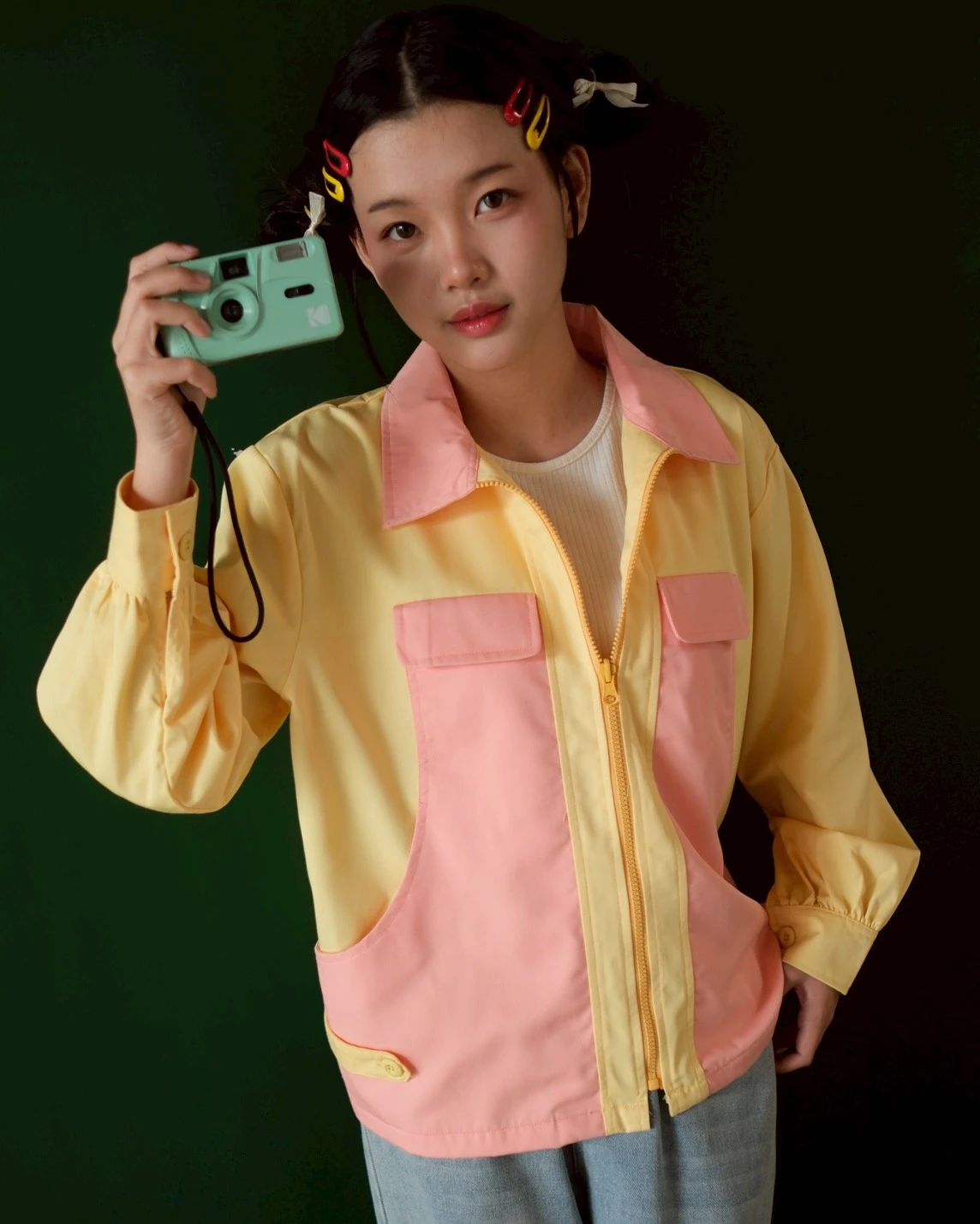 Galeia Jacket Yellow-Pink
