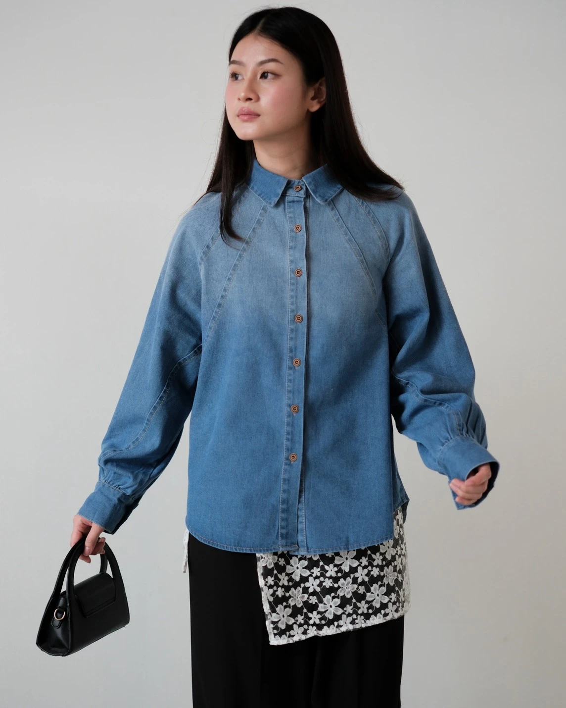 Alternative view of Bravie Denim Shirt Kode 199M Medium Blue