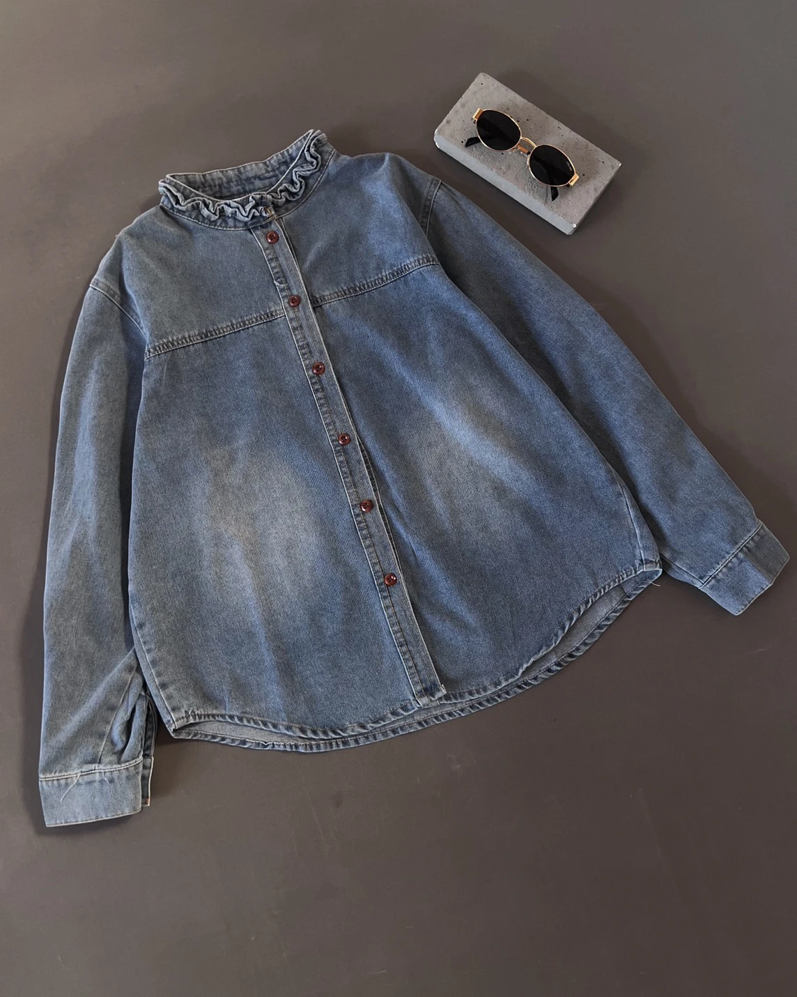 Alternative view of Alonsa Denim Shirt Kode 554N Medium Blue