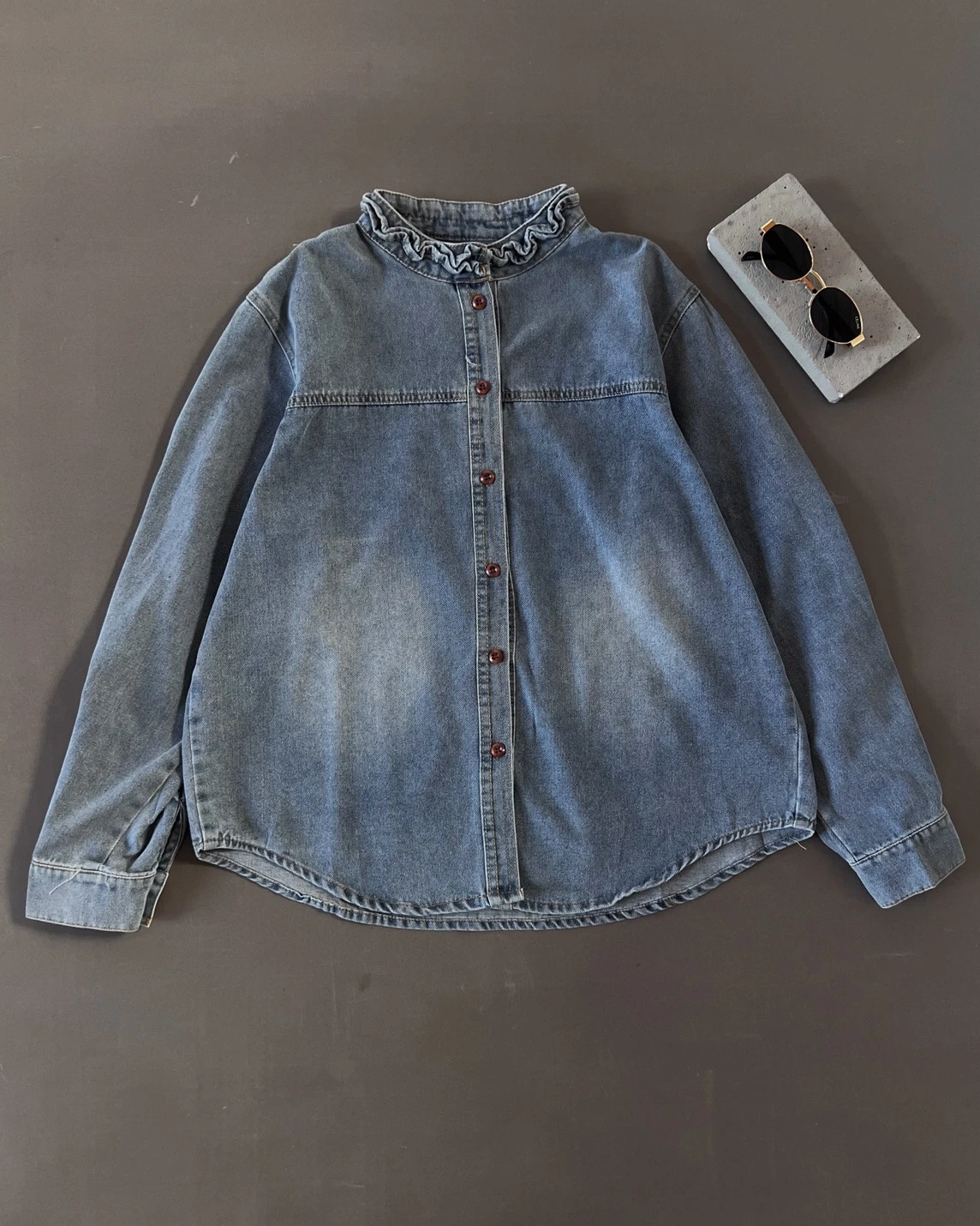 Alonsa Denim Shirt Kode 554N Medium Blue