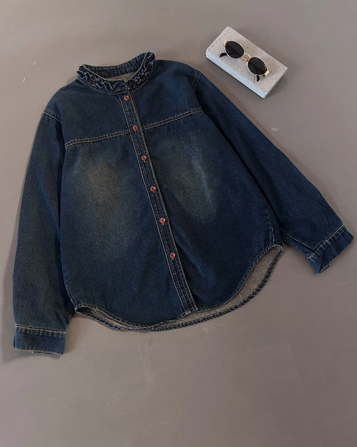 Alternative view of Alonsa Denim Shirt Kode 554N Dark Blue