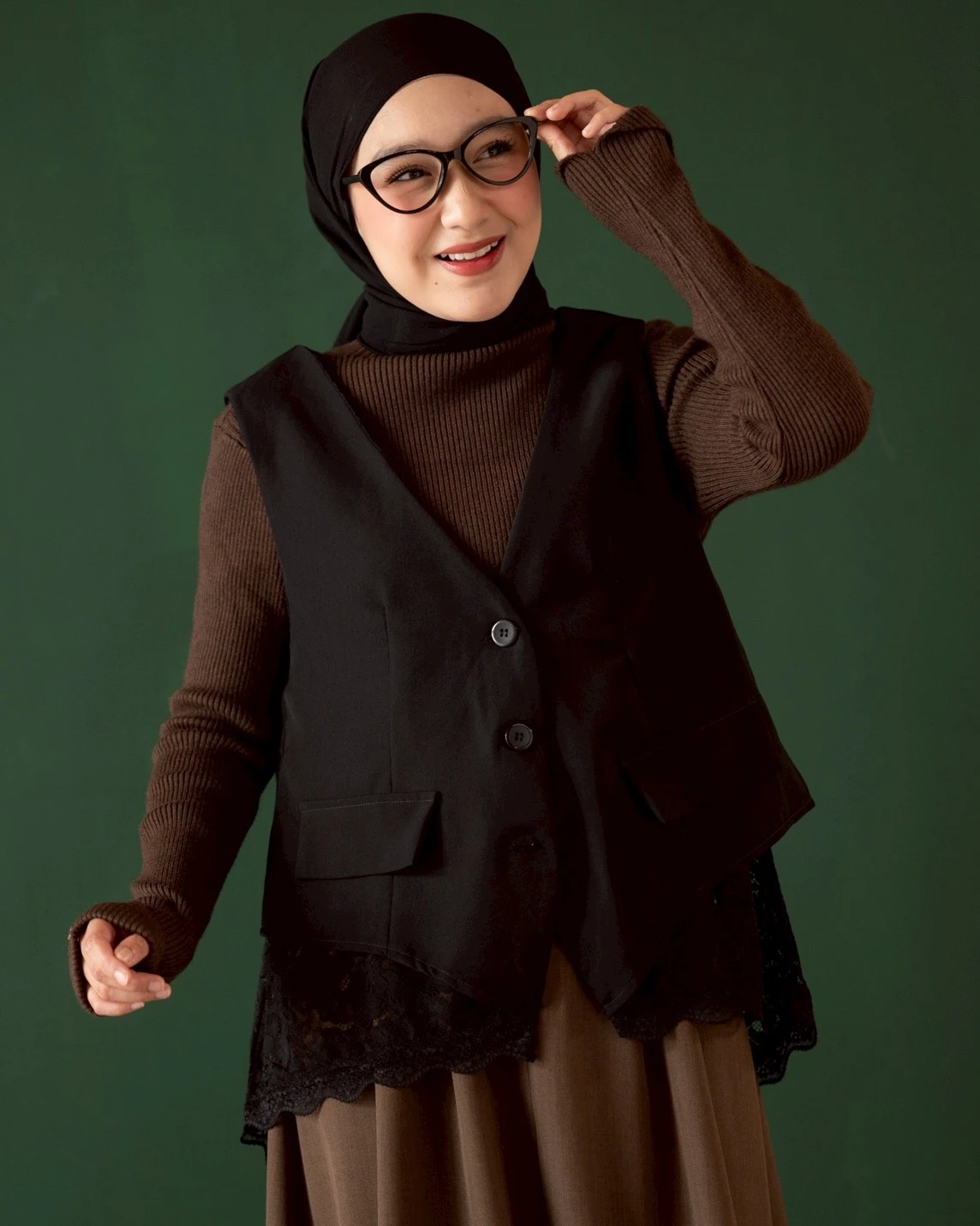 Alnaira Vest Kode N913 Black
