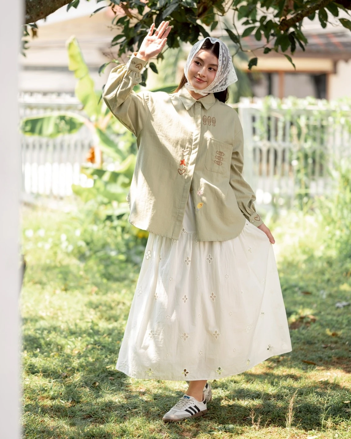 Alternative view of Chiya Shirt Kode 80146 Sage
