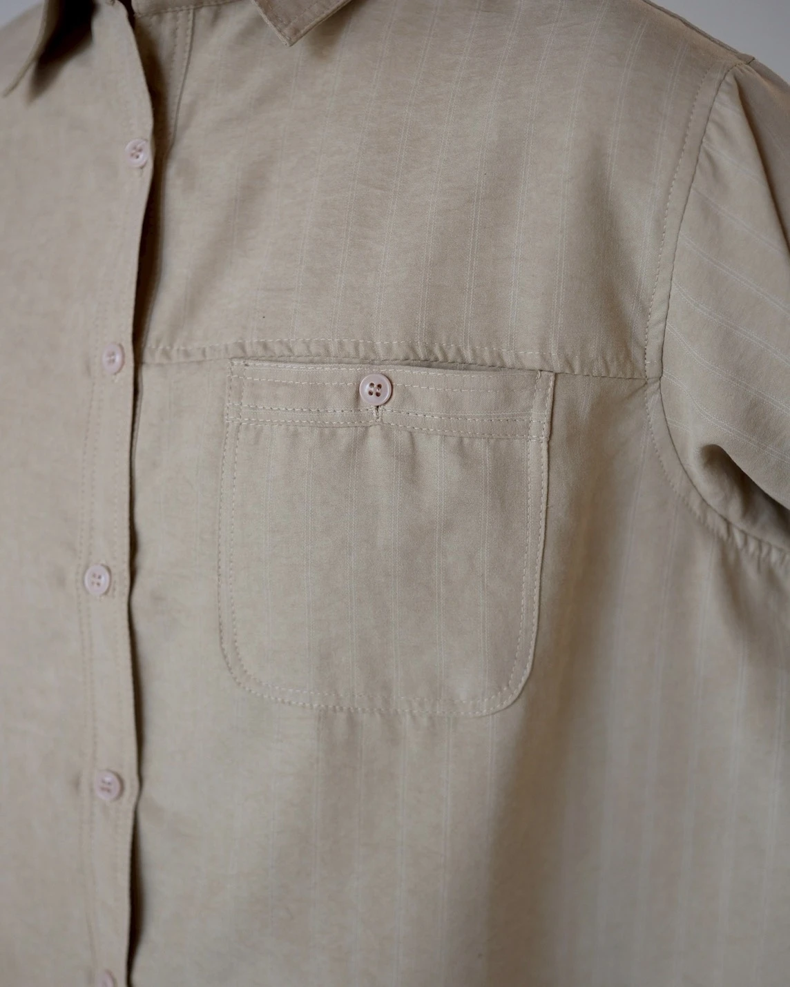 Alternative view of Cliona Stripe Shirt Kode N856-3 Cream