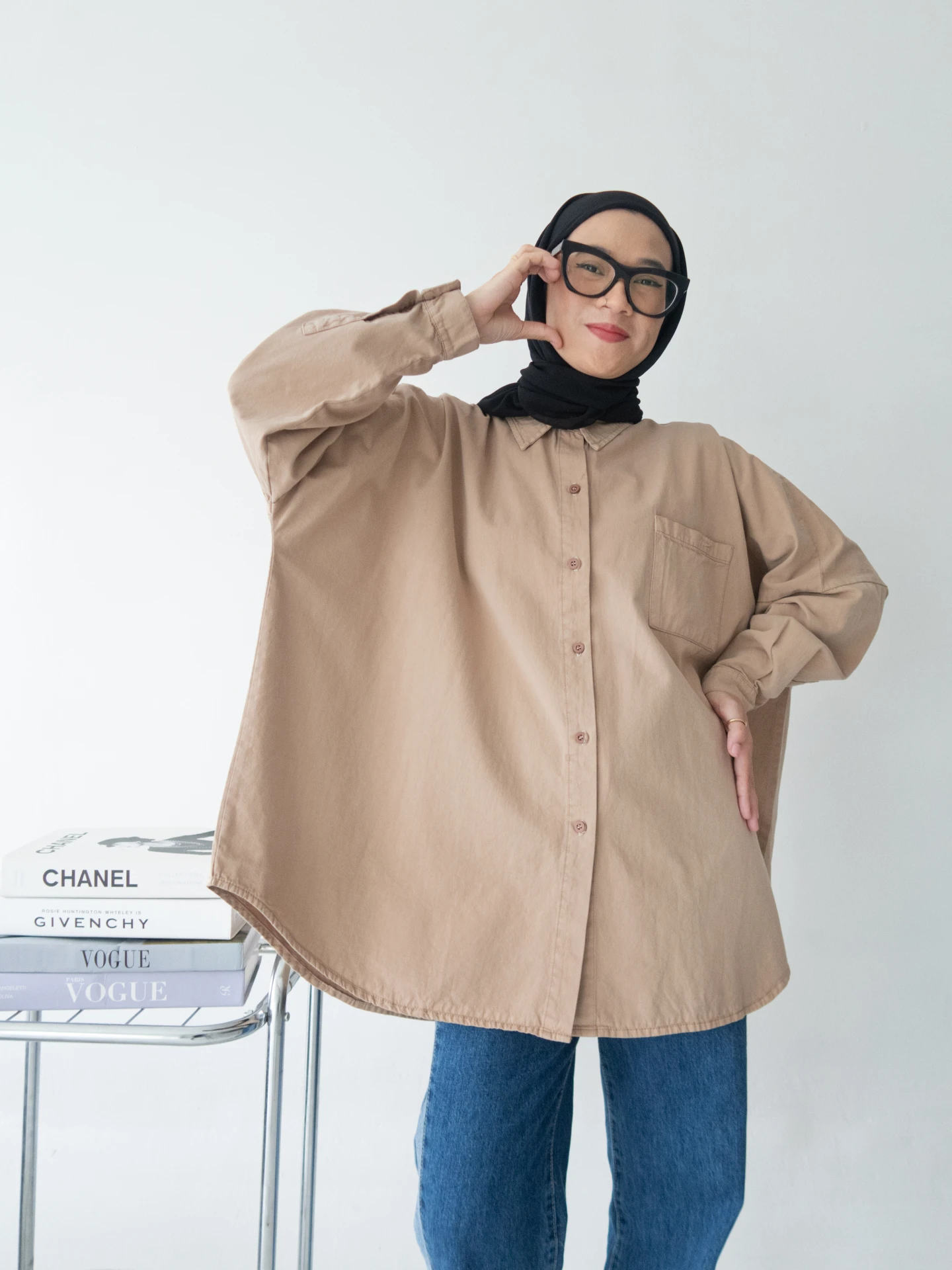 Dagestan Colour Oversized Shirt Khaki