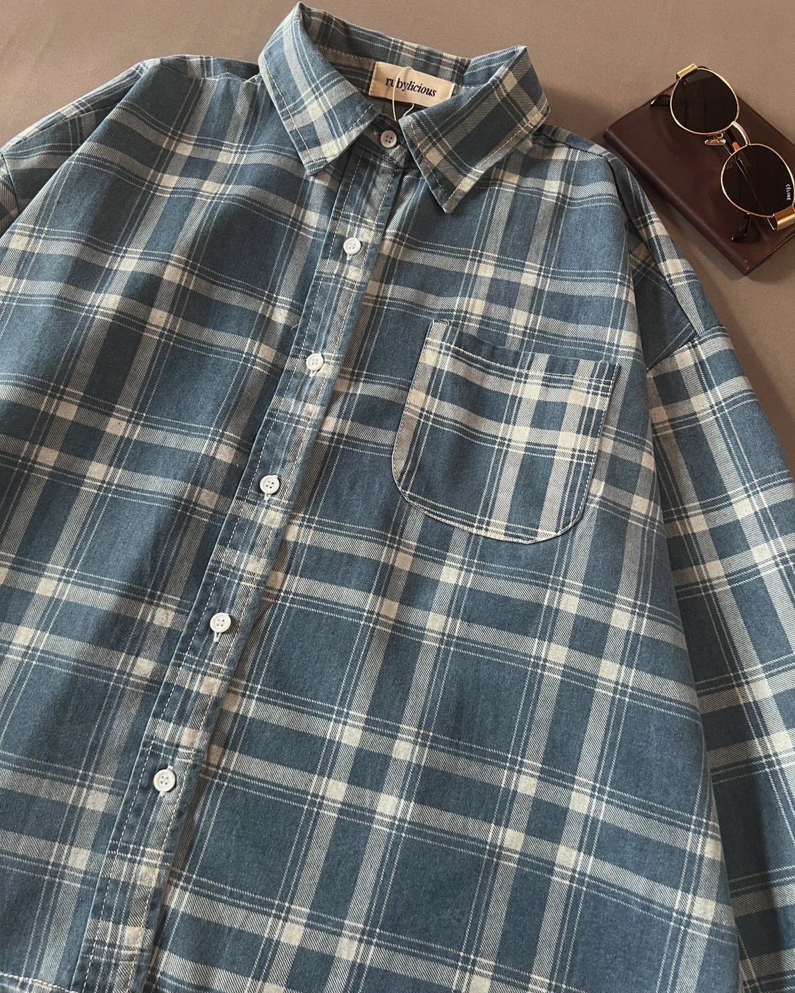 Dazel Denim Shirt Kode 157M Medium Blue