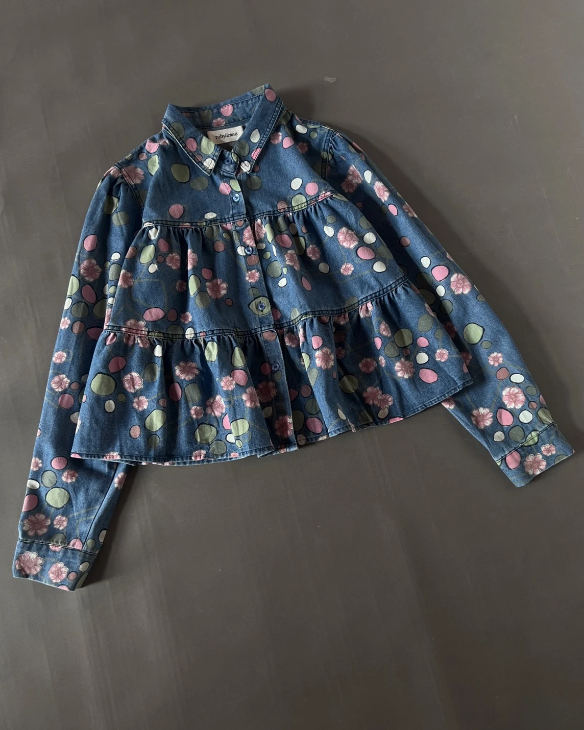 Delvia Denim Shirt Kode 49N Medium Blue - Image 5