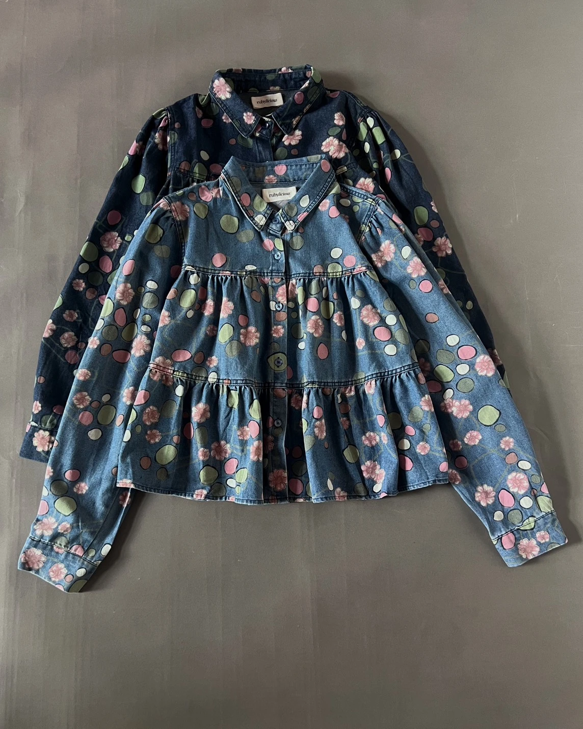 Delvia Denim Shirt Kode 49N Medium Blue - Image 3