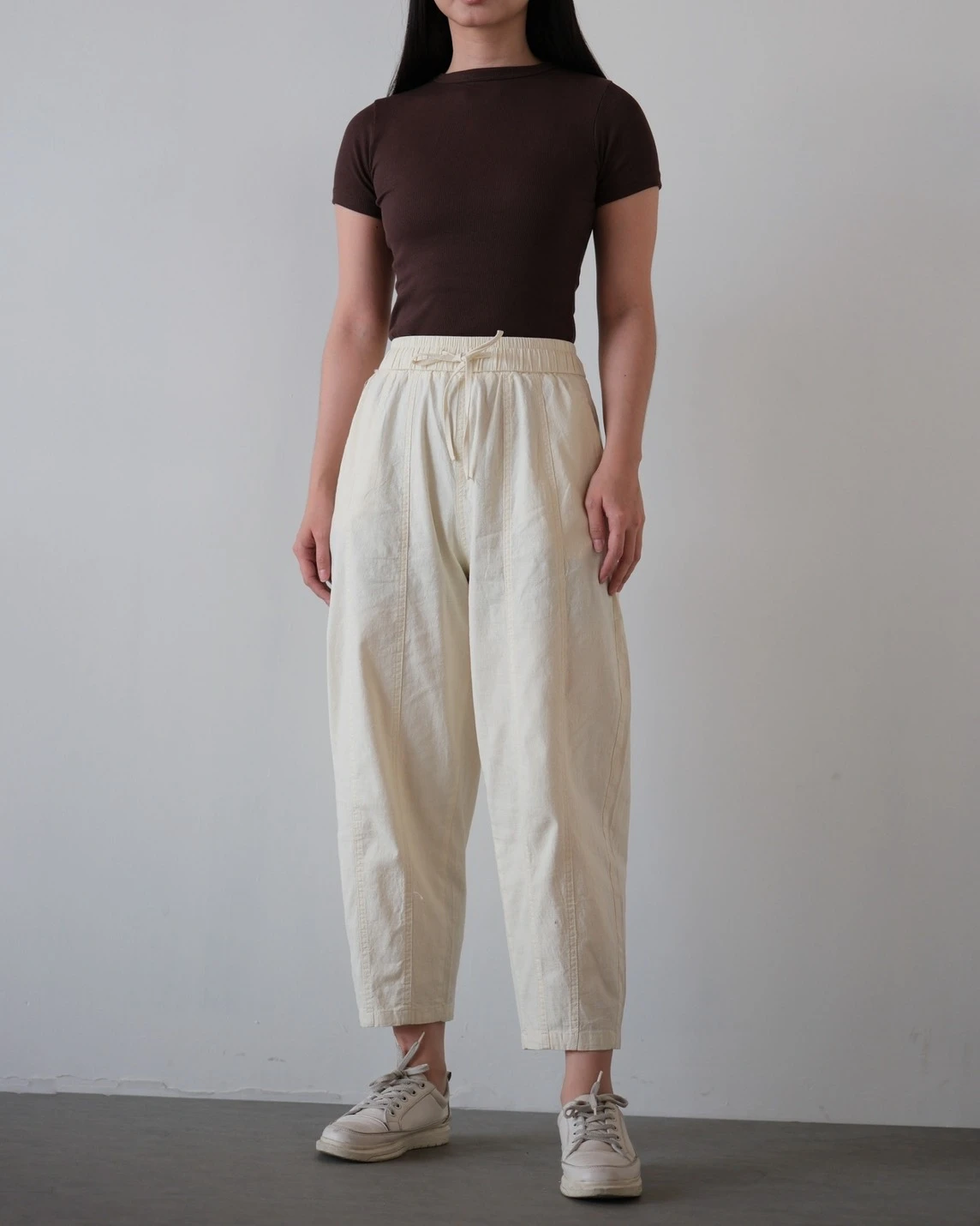 Alternative view of Dieska Barrel Pants Kode 698N Ivory