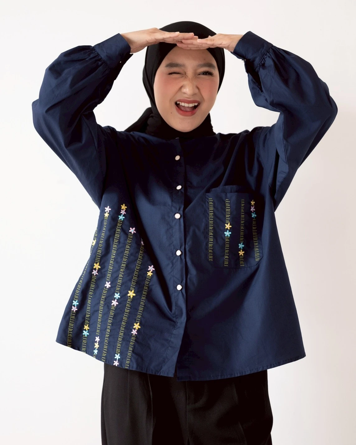 Alternative view of Estoria Shirt Kode 20441 Navy