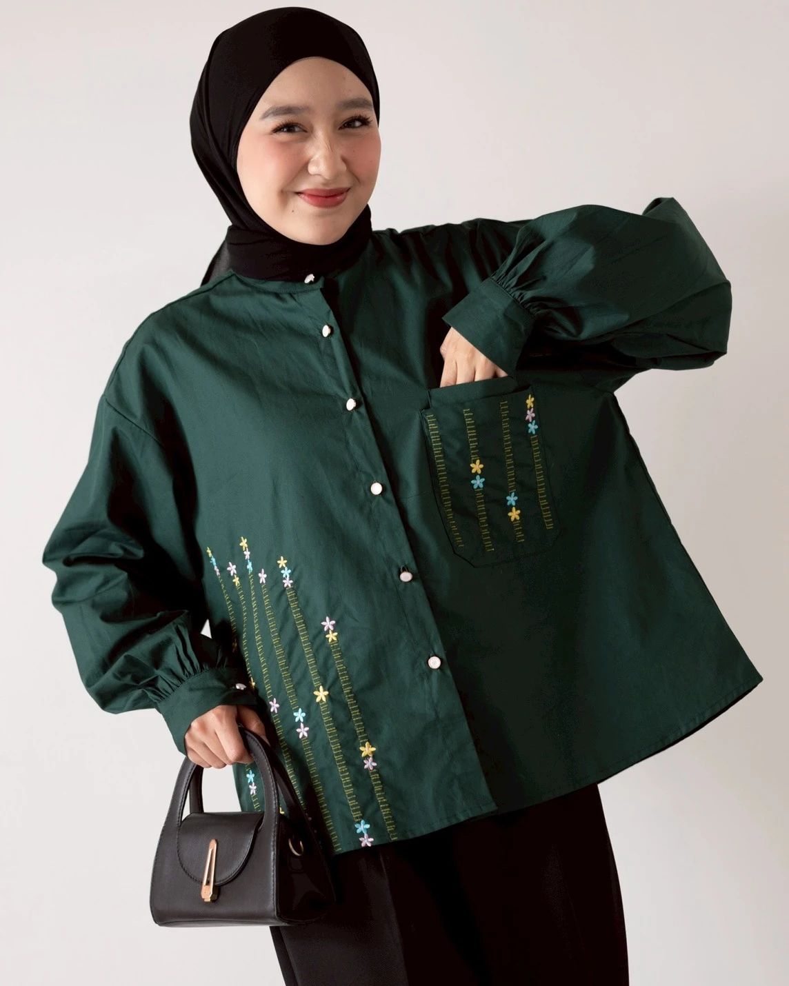 Estoria Shirt Kode 20441 Glass Green