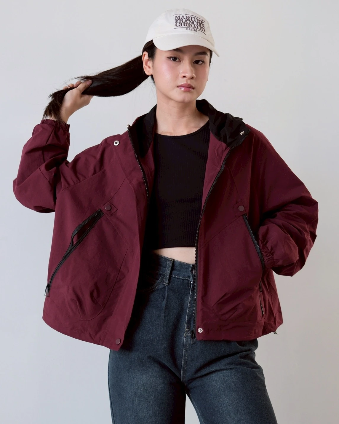 Alternative view of Faylin Jacket Kode 636N Maroon