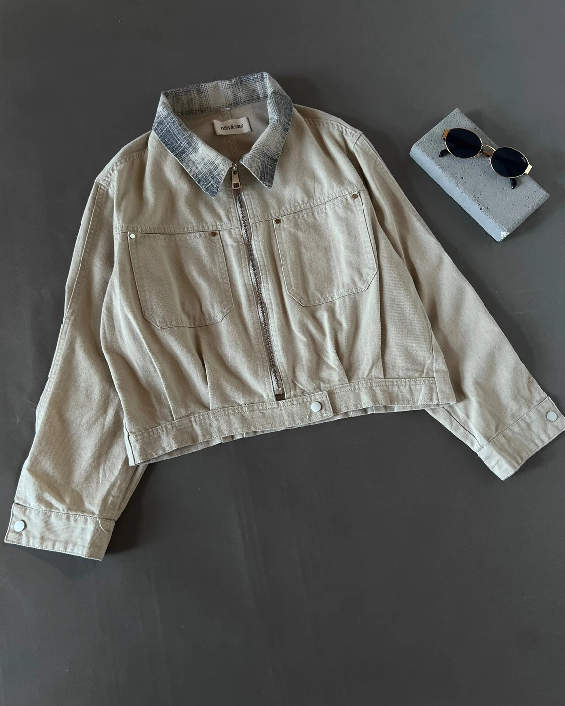 Fenela Denim Jacket Kode 550N Beige