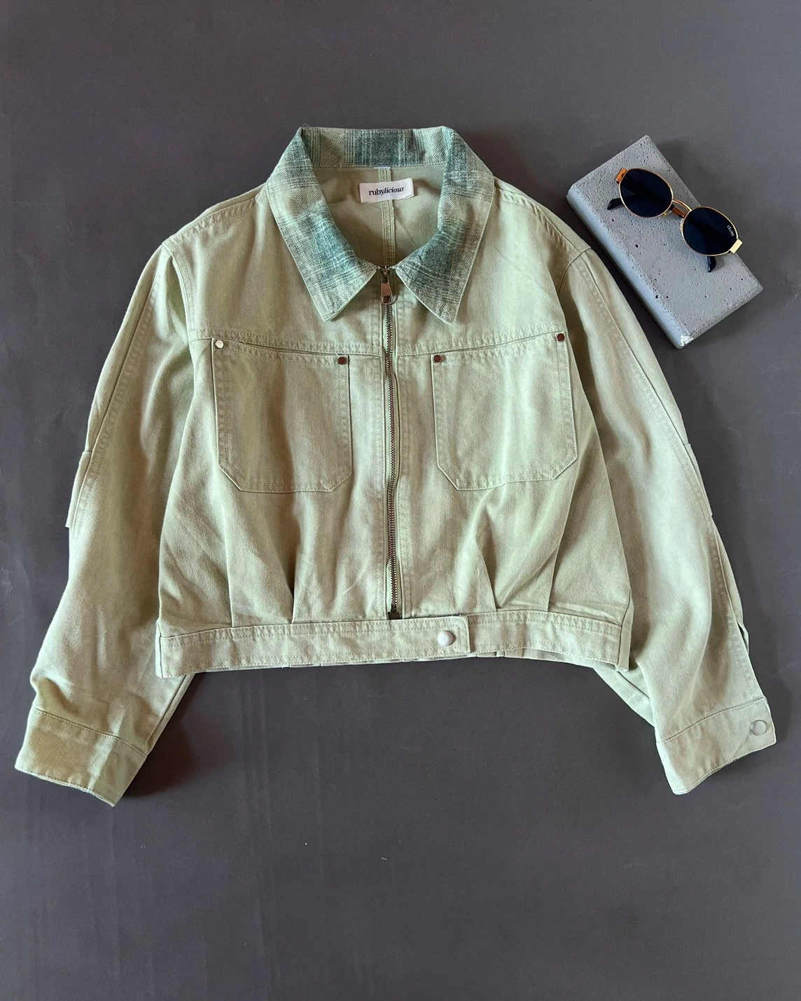 Fenela Denim Jacket Kode 550N Mint