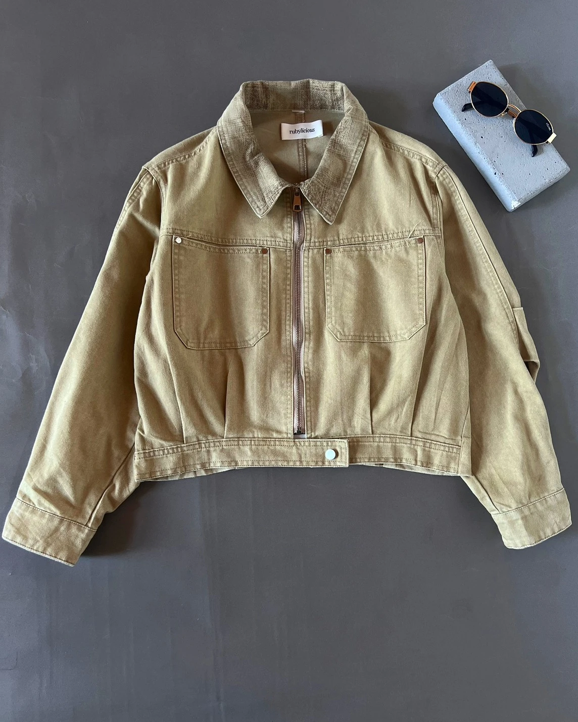 Fenela Denim Jacket Kode 550N Khaki