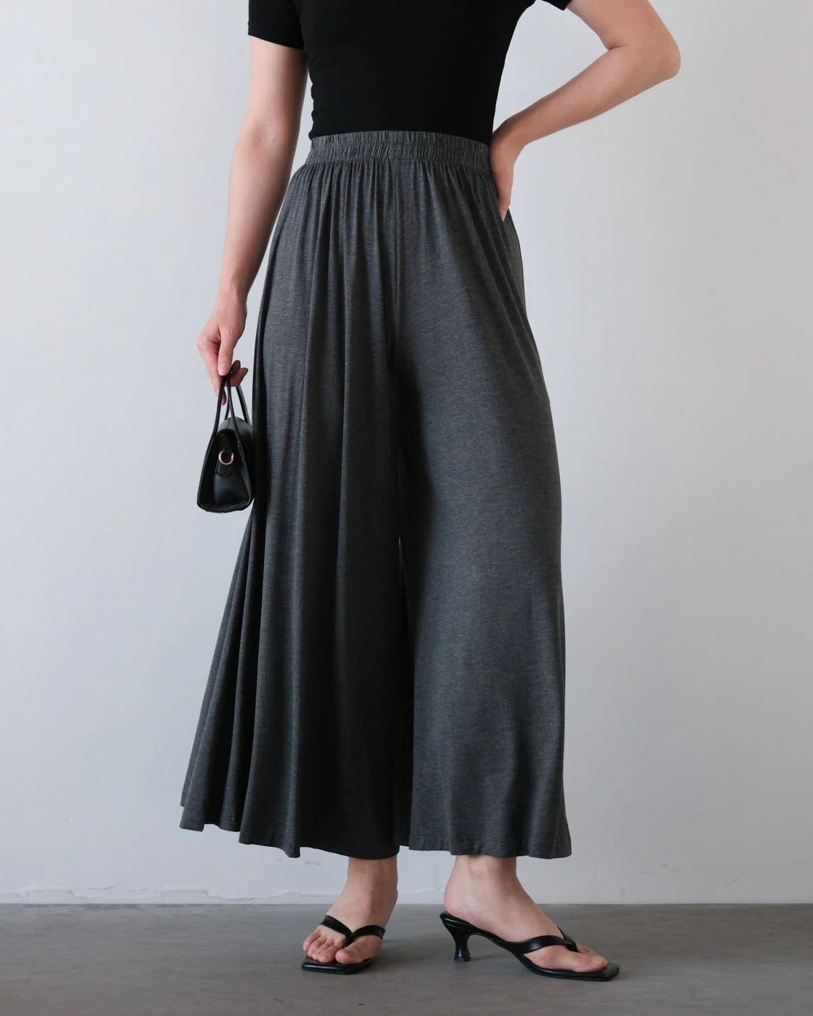 Froska Cullote Pants Kode 542N Dark Grey
