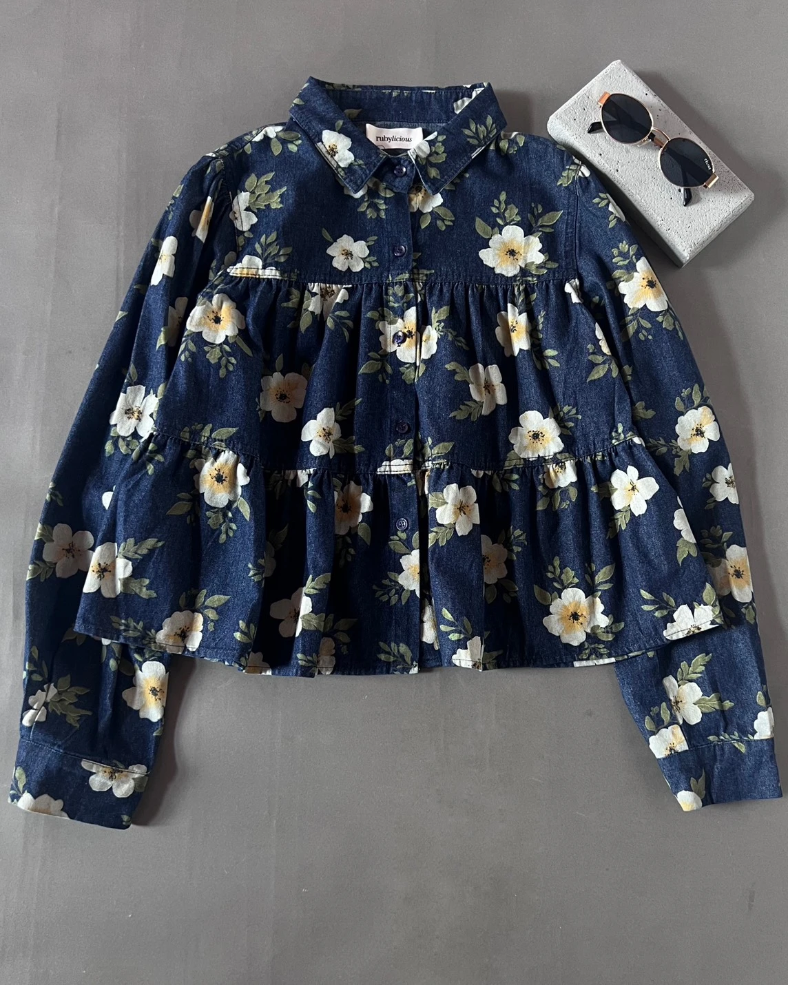 Alternative view of Ghiara Denim Shirt Kode 50N Dark Blue