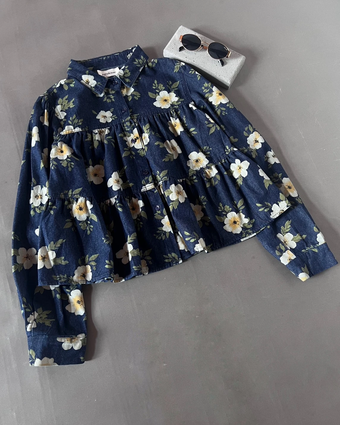 Ghiara Denim Shirt Kode 50N Dark Blue