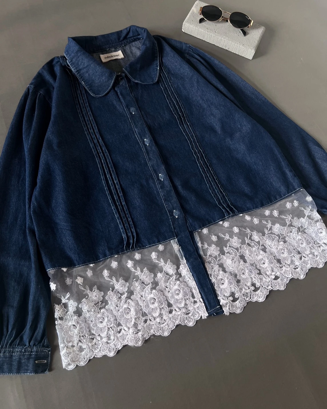 Gilmora Denim Shirt Kode 1226 Dark Blue - Image 3