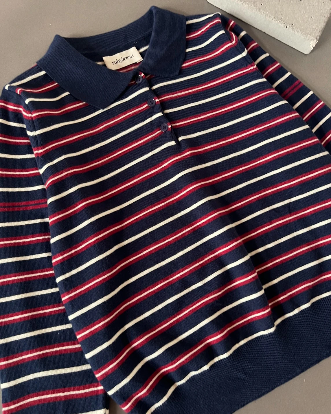 Alternative view of Hulda Stripe Longsleeve Kode 666N Navy