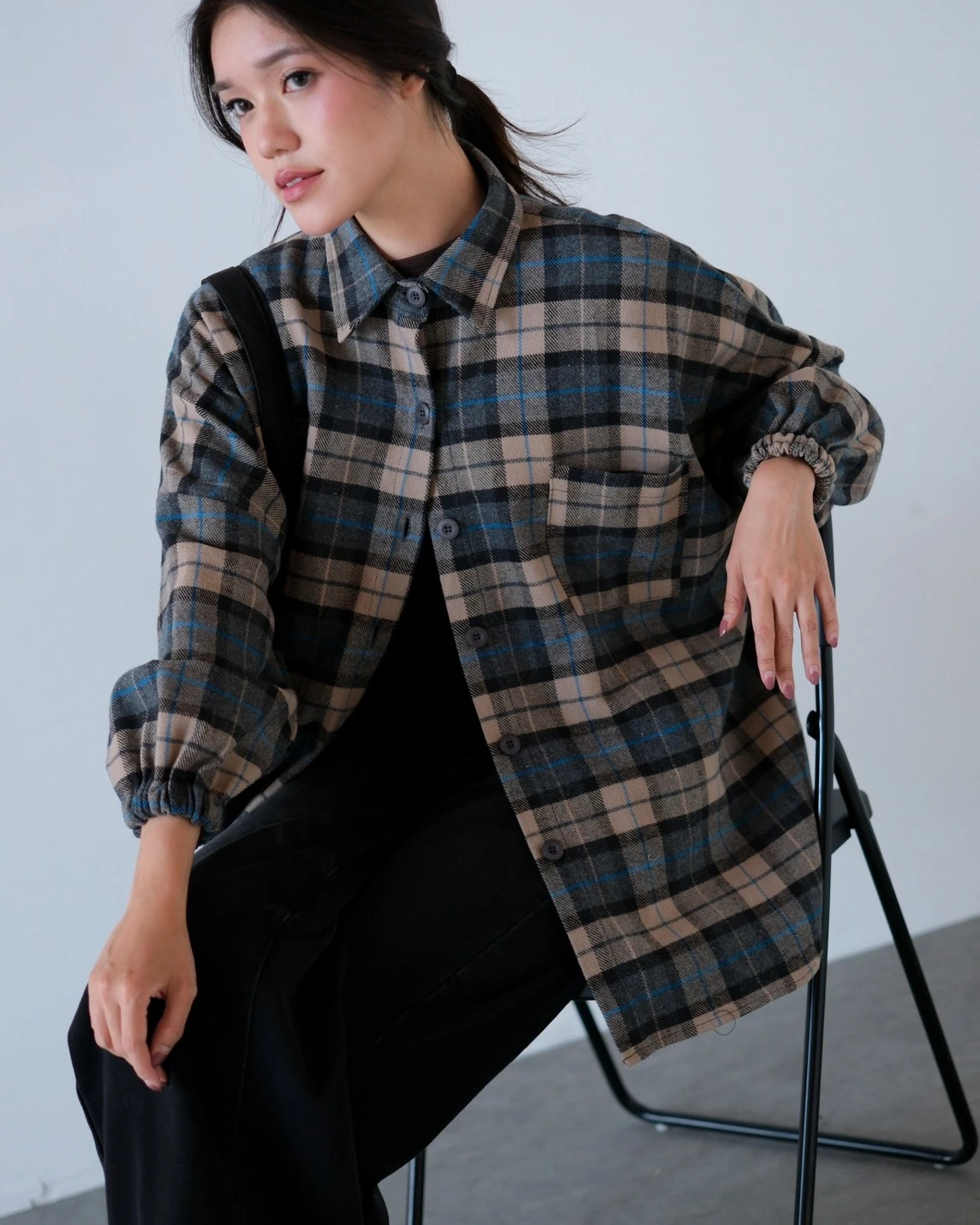 Alternative view of Jevka Flanel Shirt Grey
