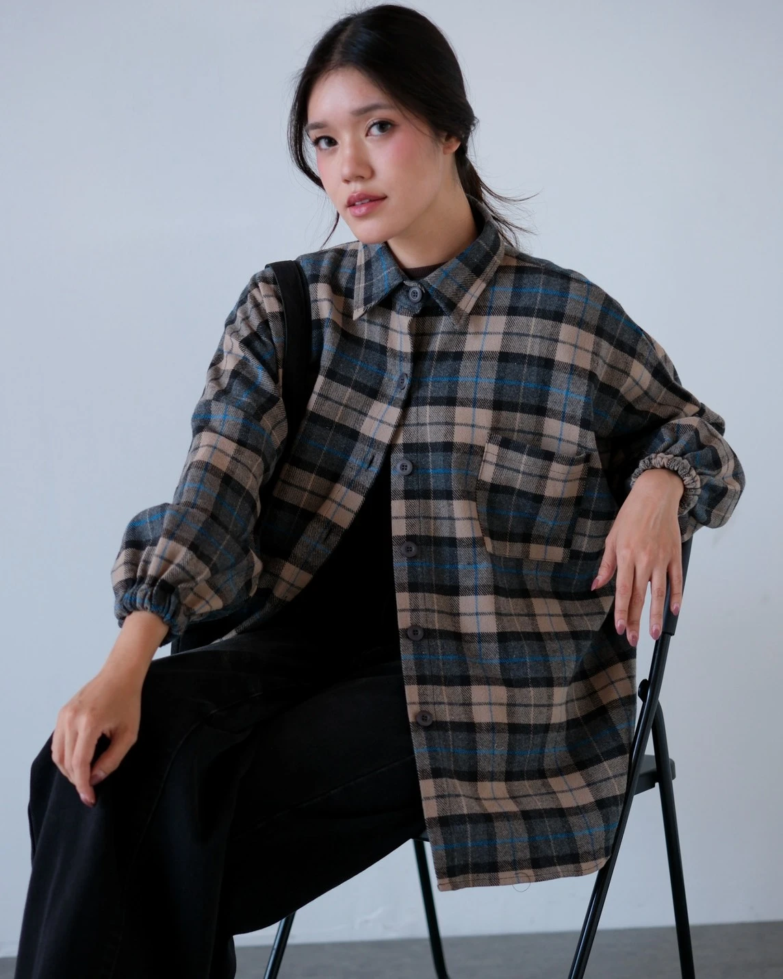 Jevka Flanel Shirt Grey