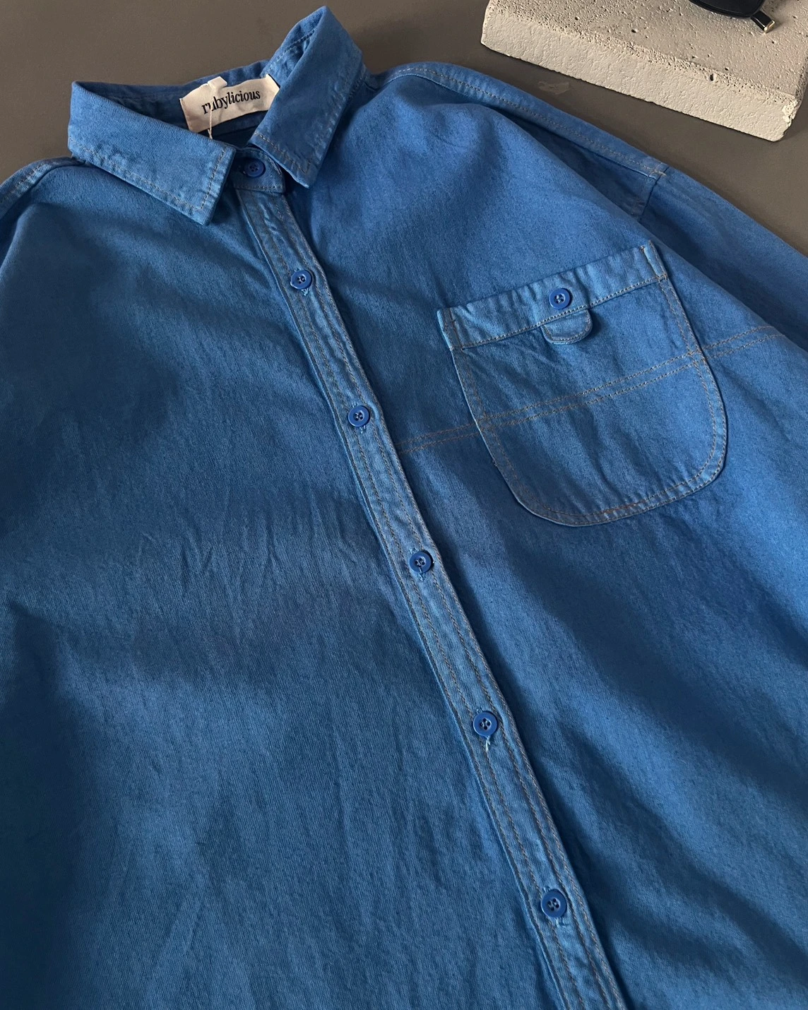 Joicy Shirt Kode R064 Blue