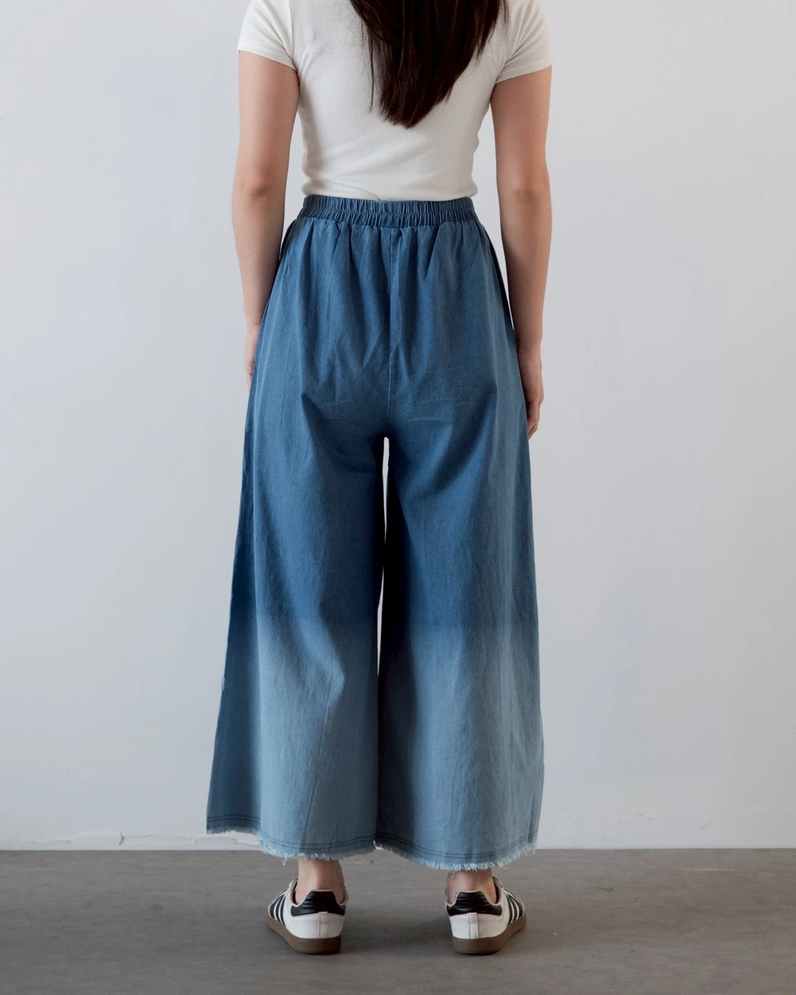 Jenae Cullote Denim Pants Kode 697N Medium Blue - Image 3