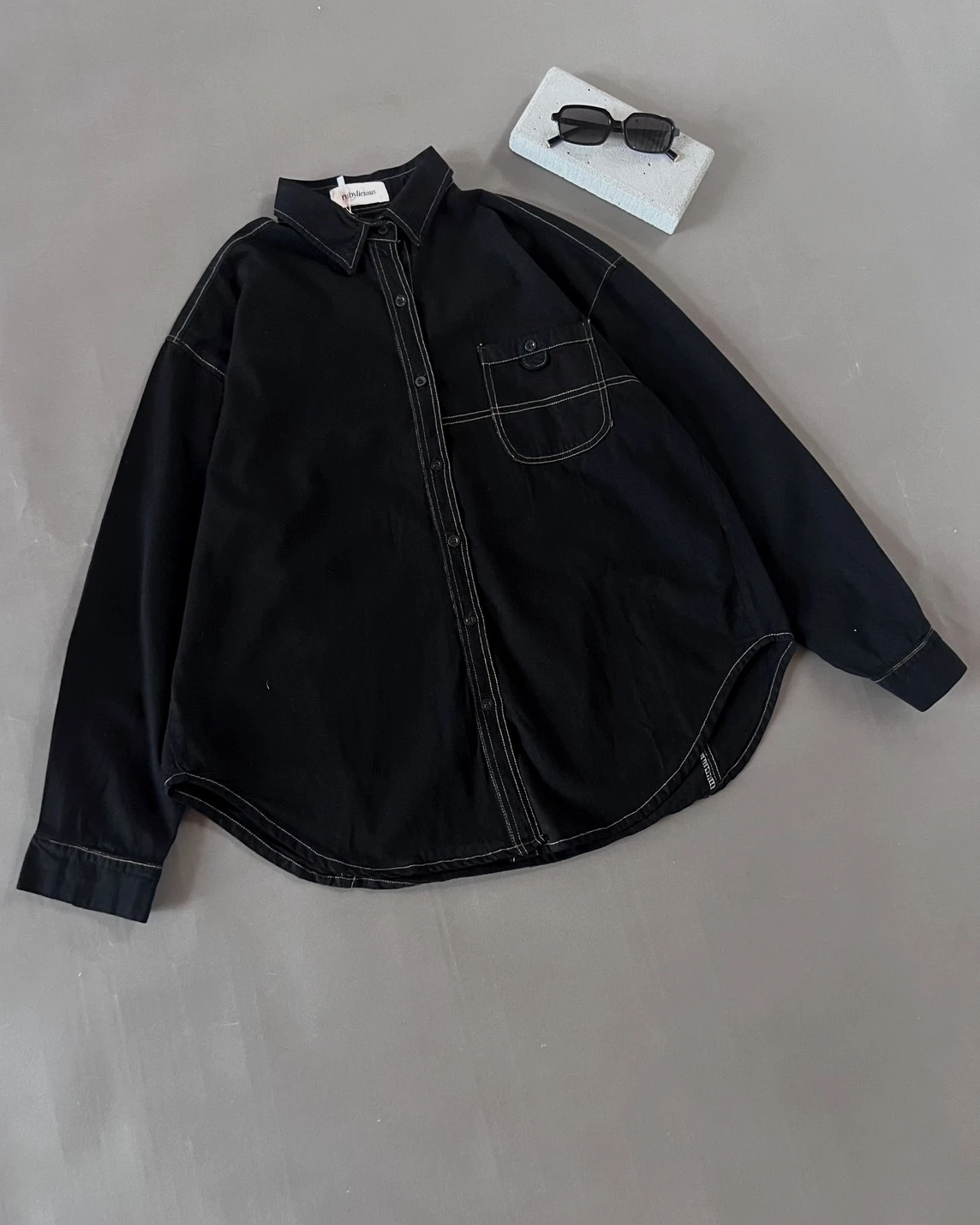 Joicy Shirt Kode R064 Black