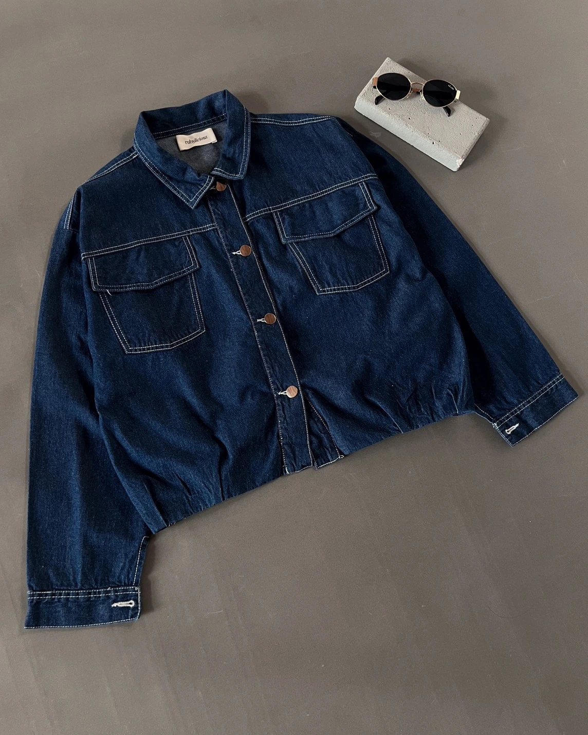 Keinan Denim Jacket Kode Ps1068 Dark Blue