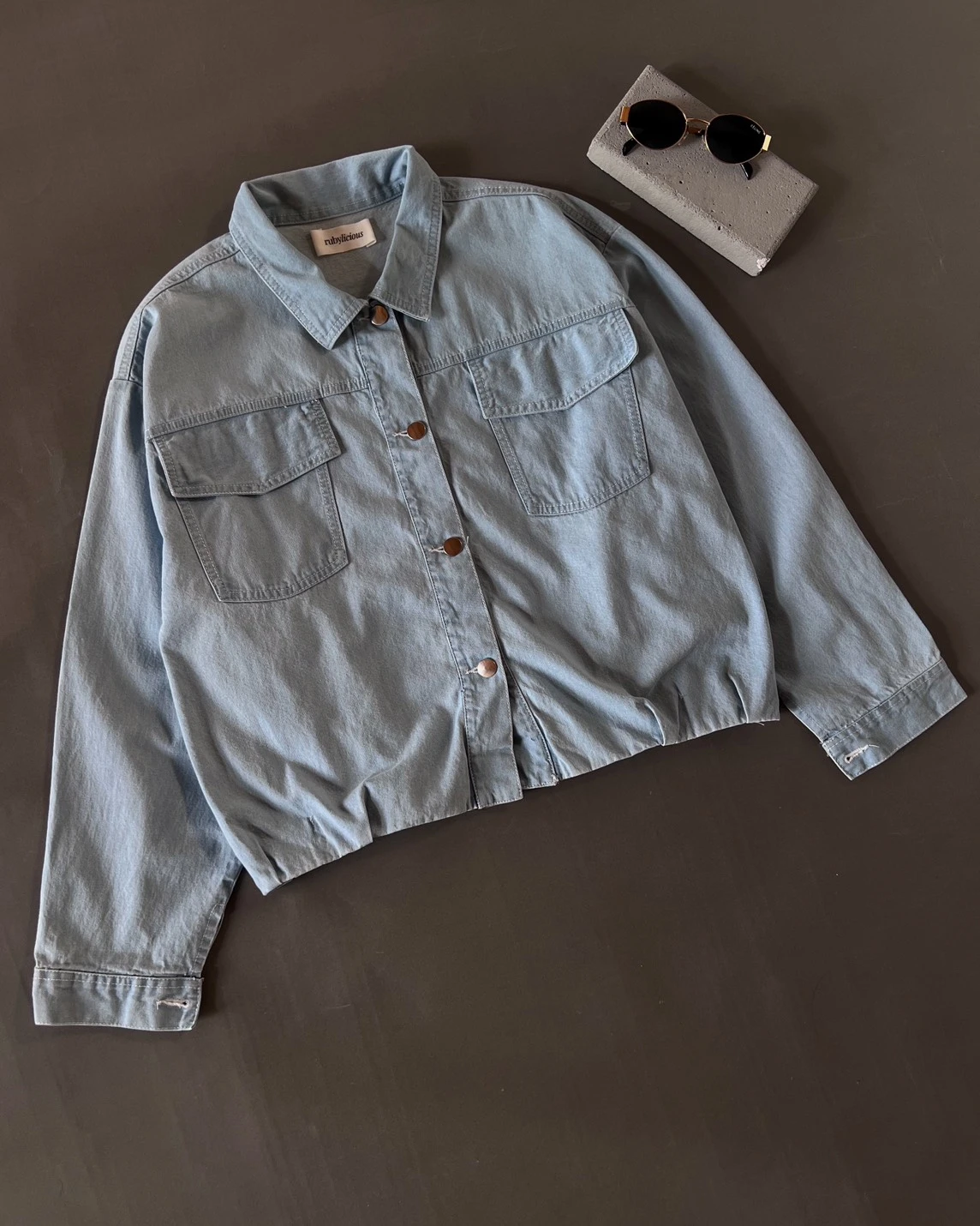 Keinan Denim Jacket Kode Ps1068 Light Blue