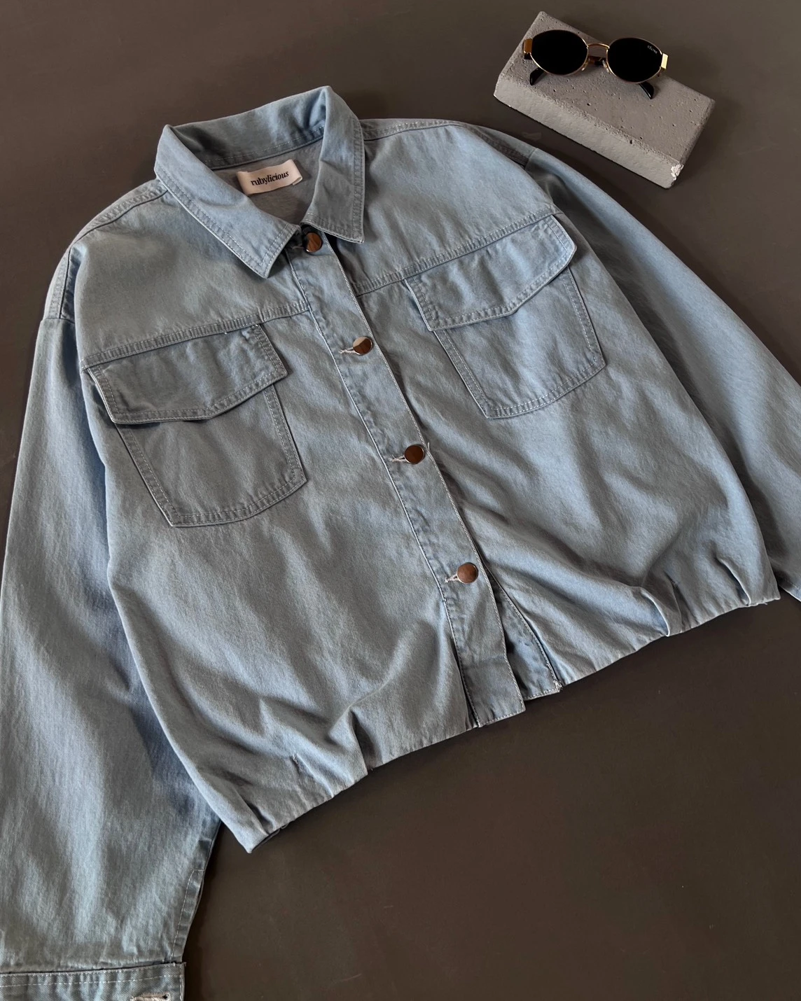 Alternative view of Keinan Denim Jacket Kode Ps1068 Light Blue