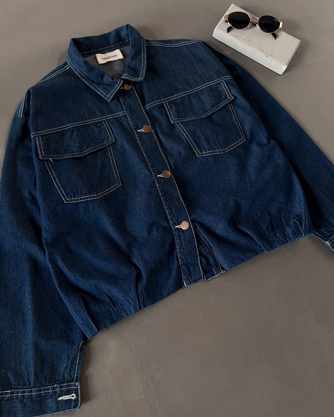 Alternative view of Keinan Denim Jacket Kode Ps1068 Dark Blue