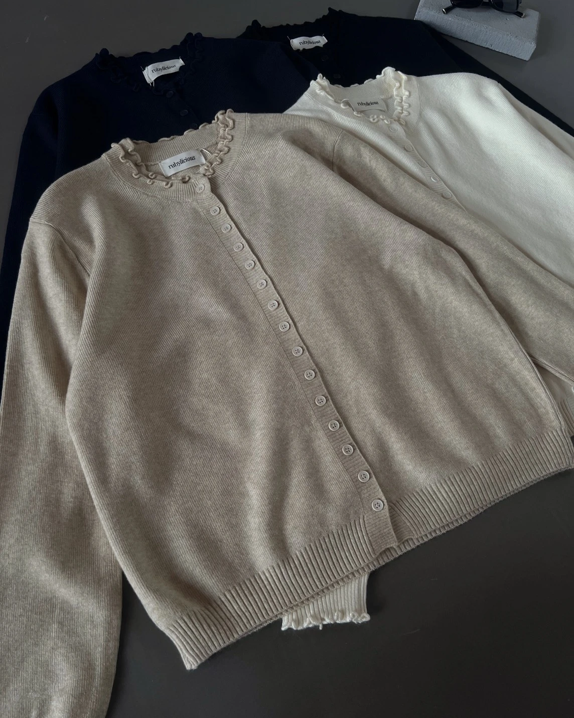 Alternative view of Mayson Cardi 8933 Cream