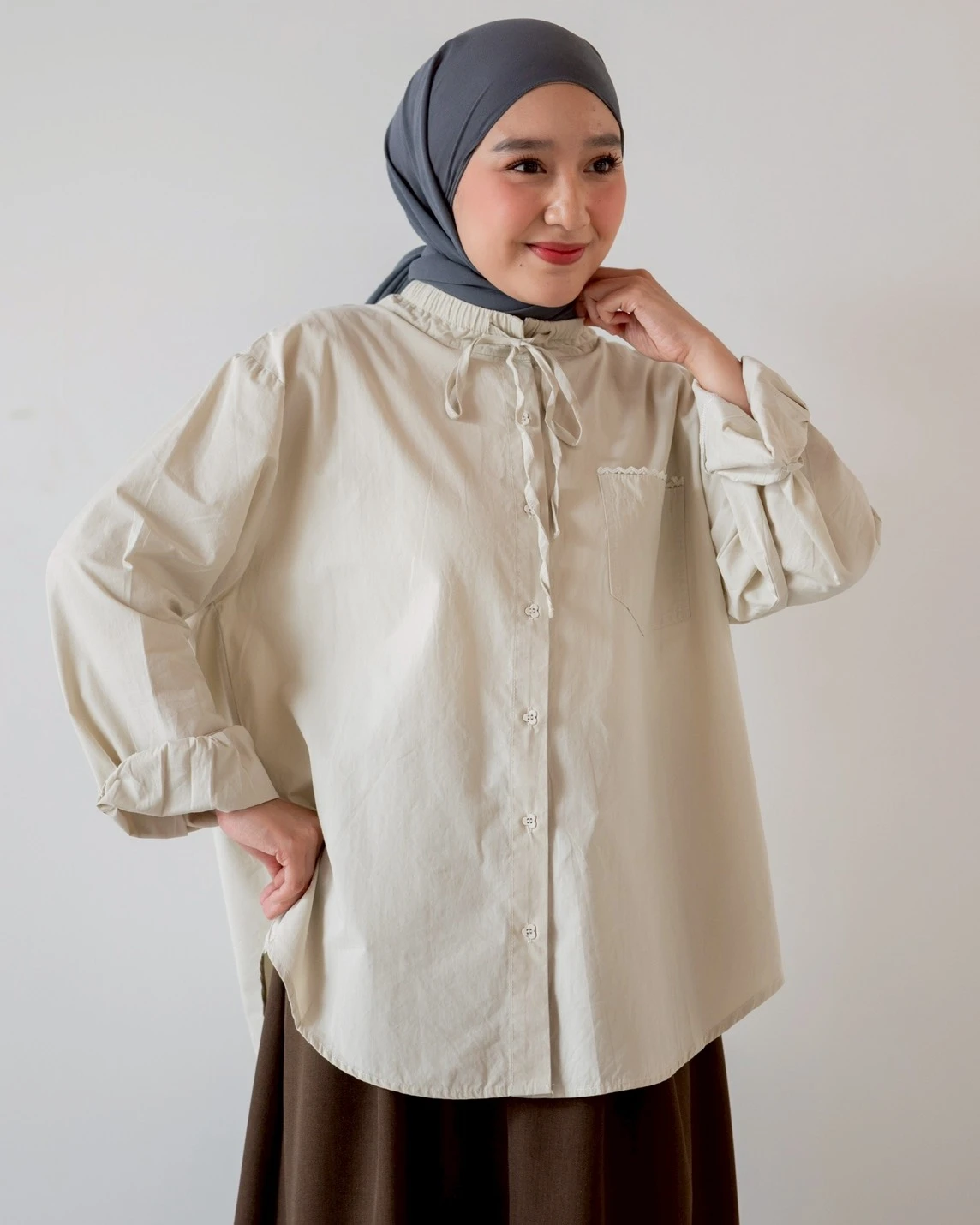 Alternative view of Oksava Shirt Kode 26723 Beige