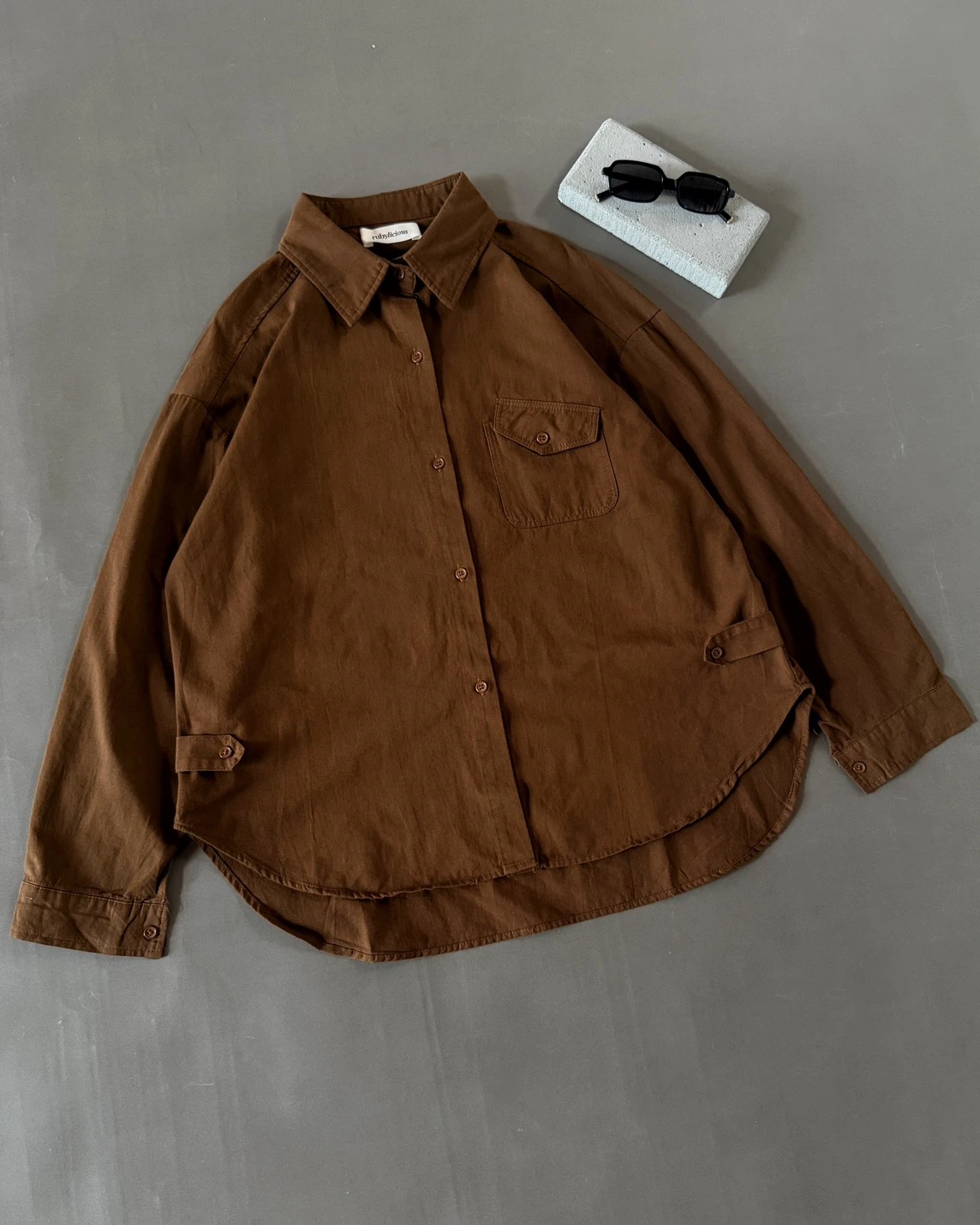 Olson Shirt Kode 538N Coffee