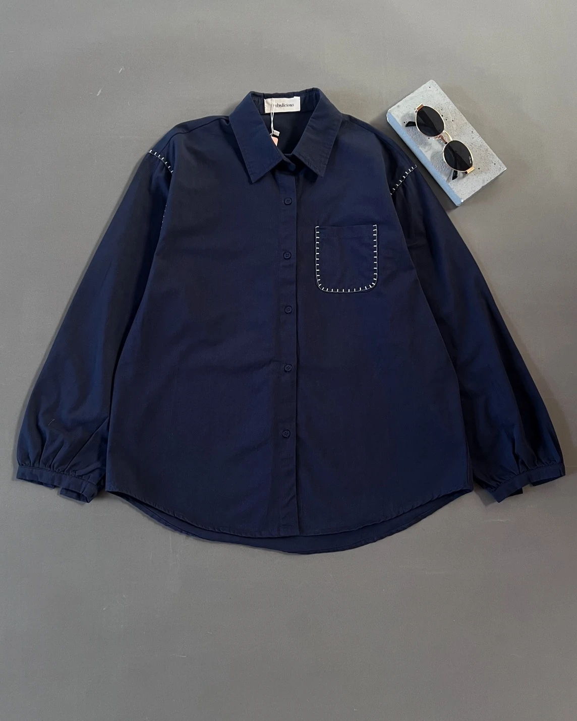 Alternative view of Qlura Shirt Kode 110757 Navy