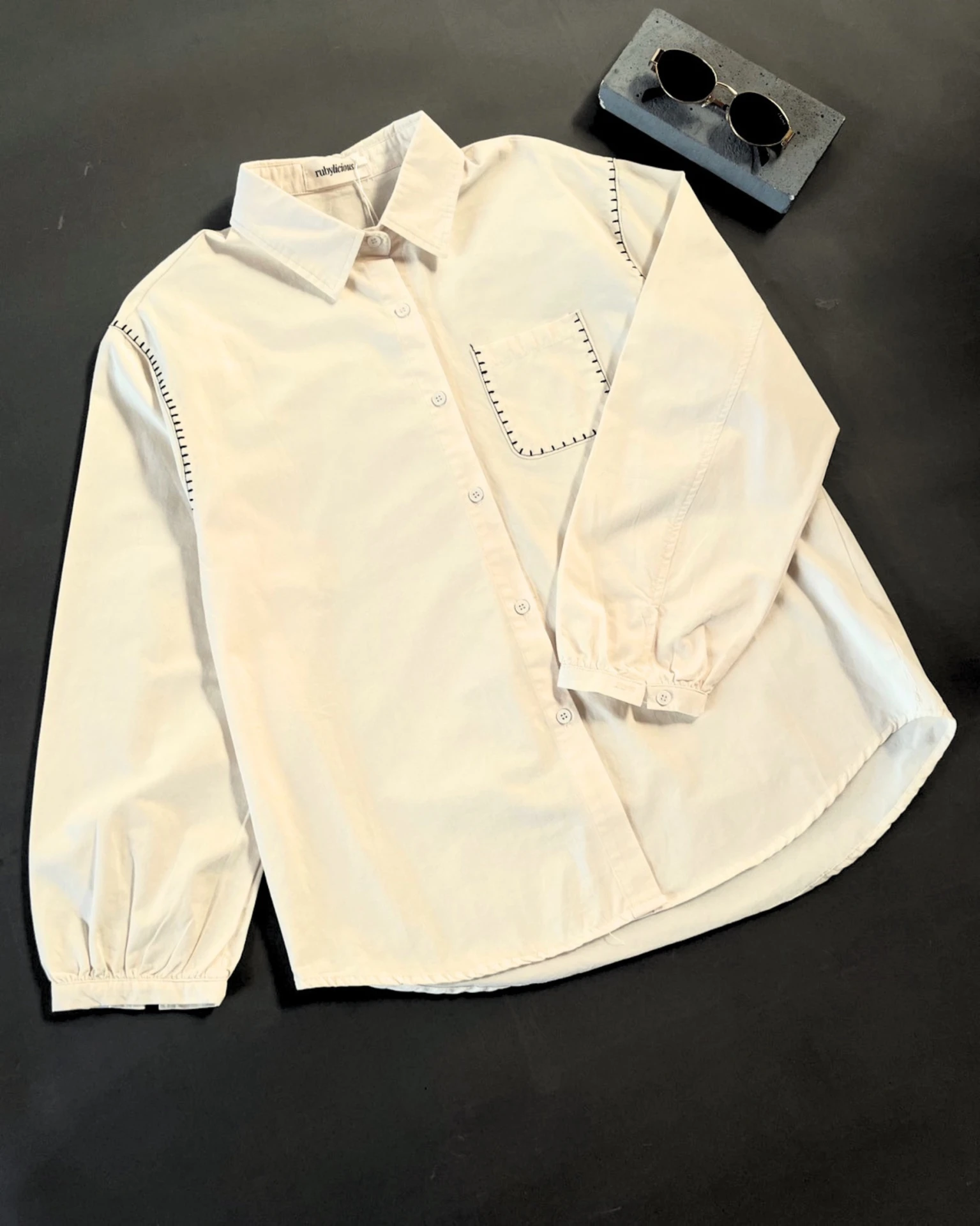 Alternative view of Qlura Shirt Kode 110757 Ivory
