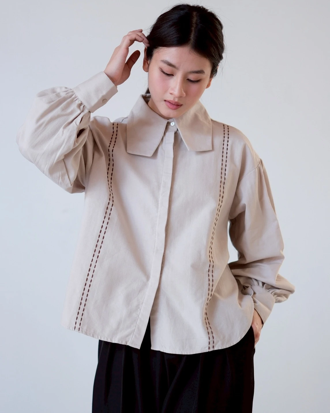 Lenia Shirt Kode 1497 Beige
