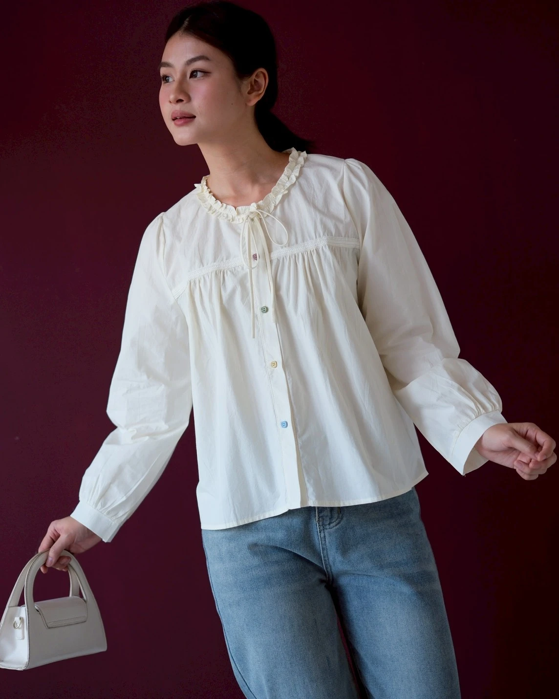 Alternative view of Diera Shirt Kode 631N Ivory