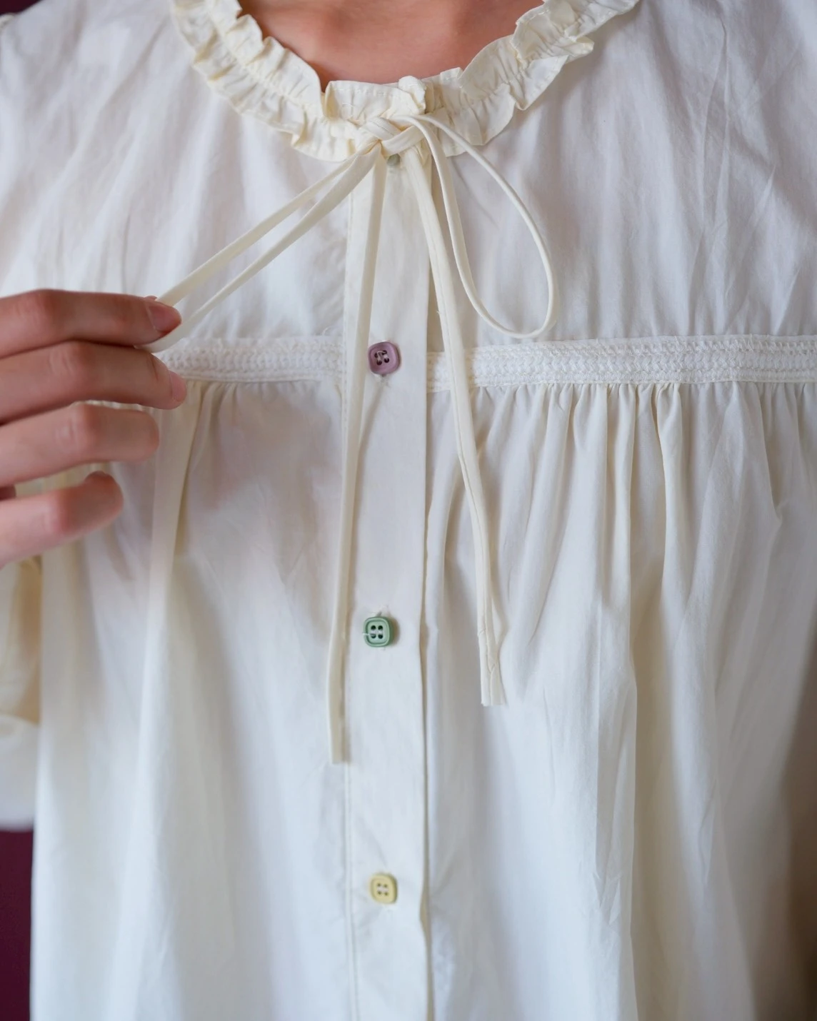 Diera Shirt Kode 631N Ivory - Image 3