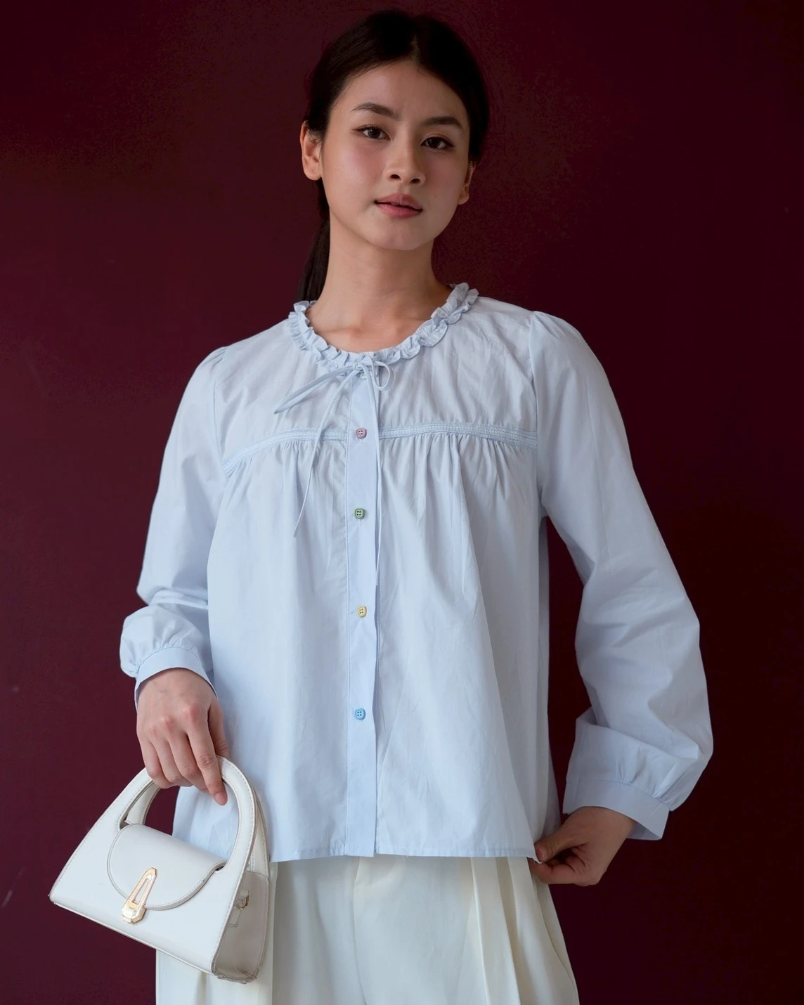 Diera Shirt Kode 631N Blue