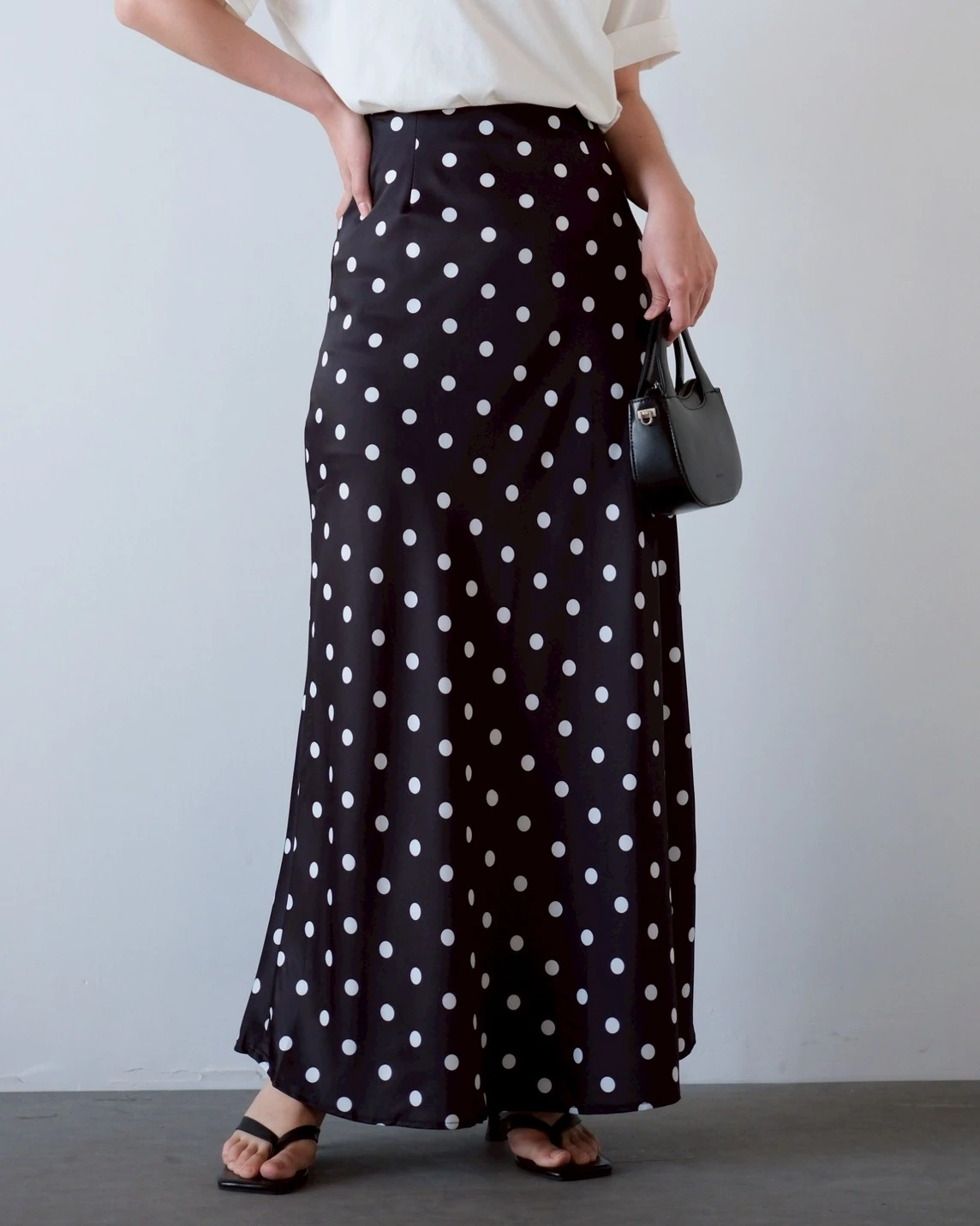 Alternative view of Louva Polka Skirt Kode 687N Black